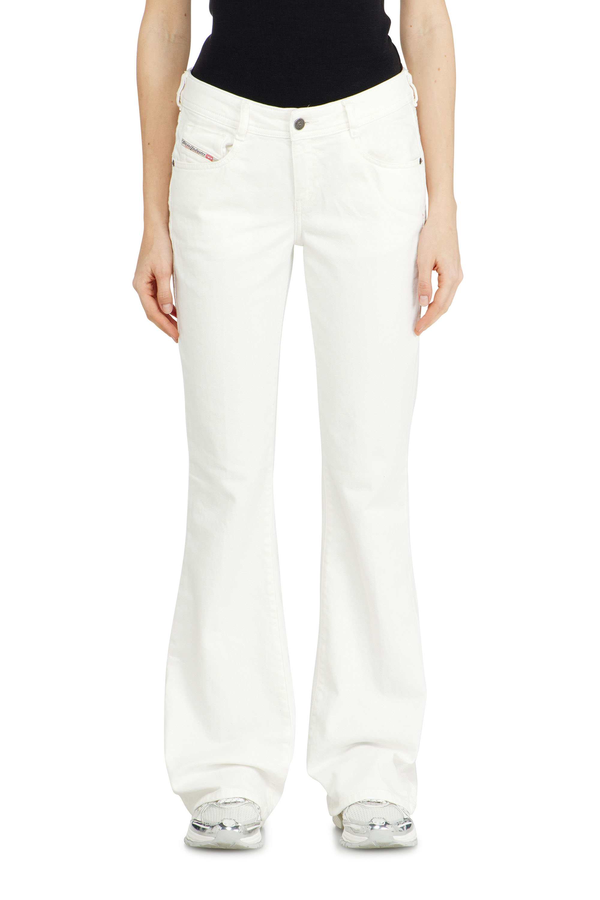 Diesel - Bootcut Jeans 1969 D-Ebbey 09D63 Mujer, Blanco - 2