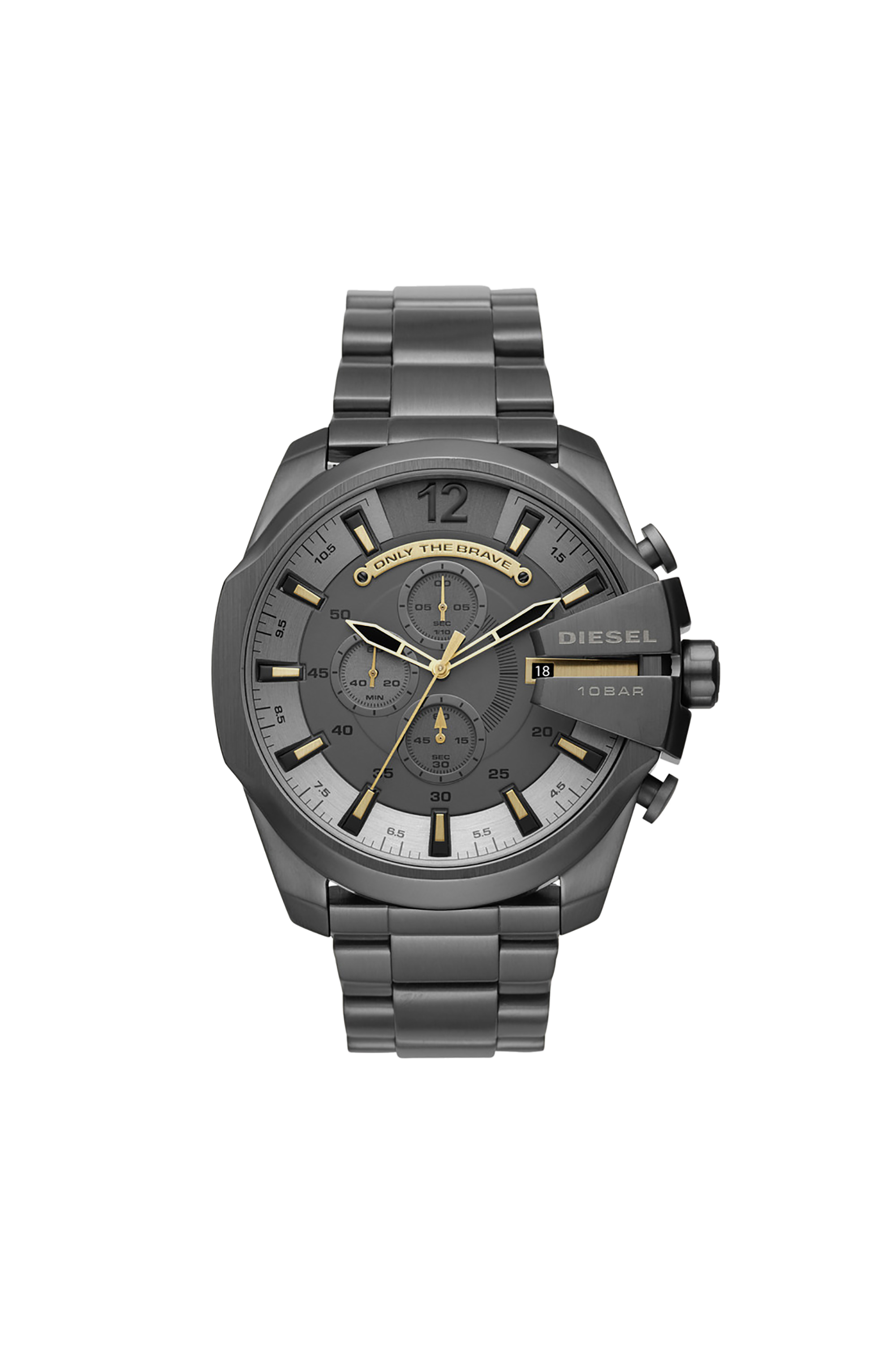 Diesel - DZ4466, Mega Chief reloj gris Hombre in Negro - 1