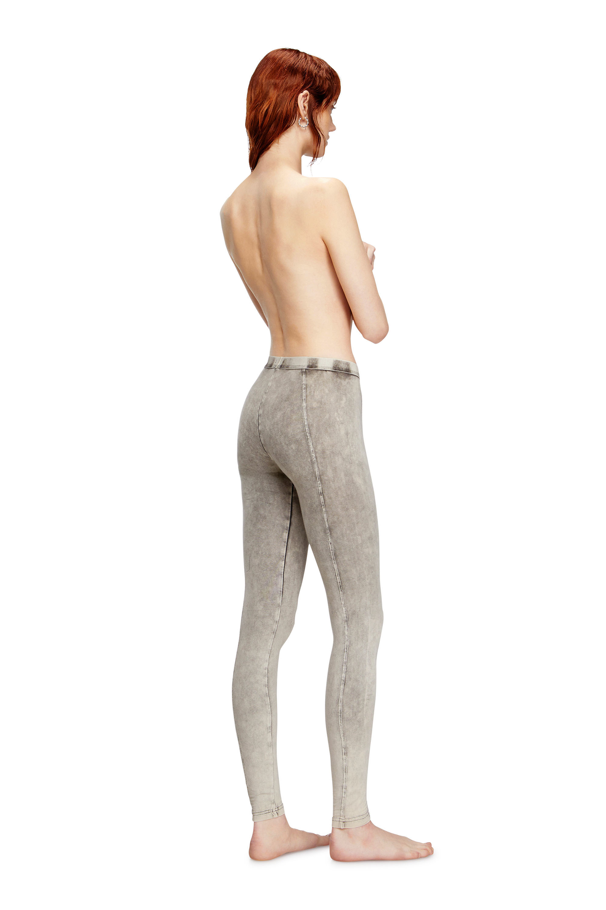 Diesel - ATHENA-DNM, Jeggings de tejido tipo jersey con efecto denim Mujer in Gris - 4
