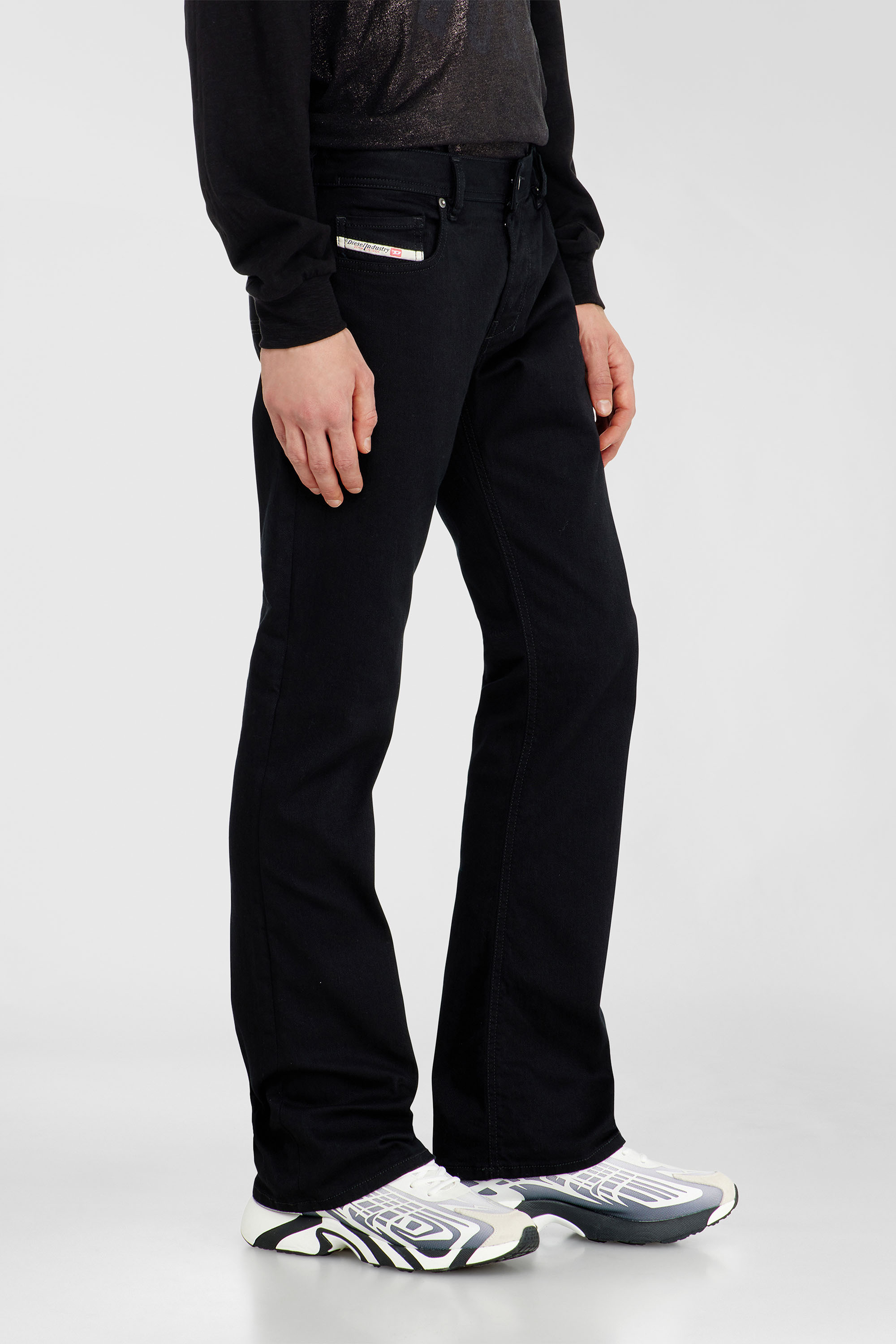 Diesel - Bootcut Jeans 2007 Zatiny 0688H Hombre, Negro/Gris oscuro - 7