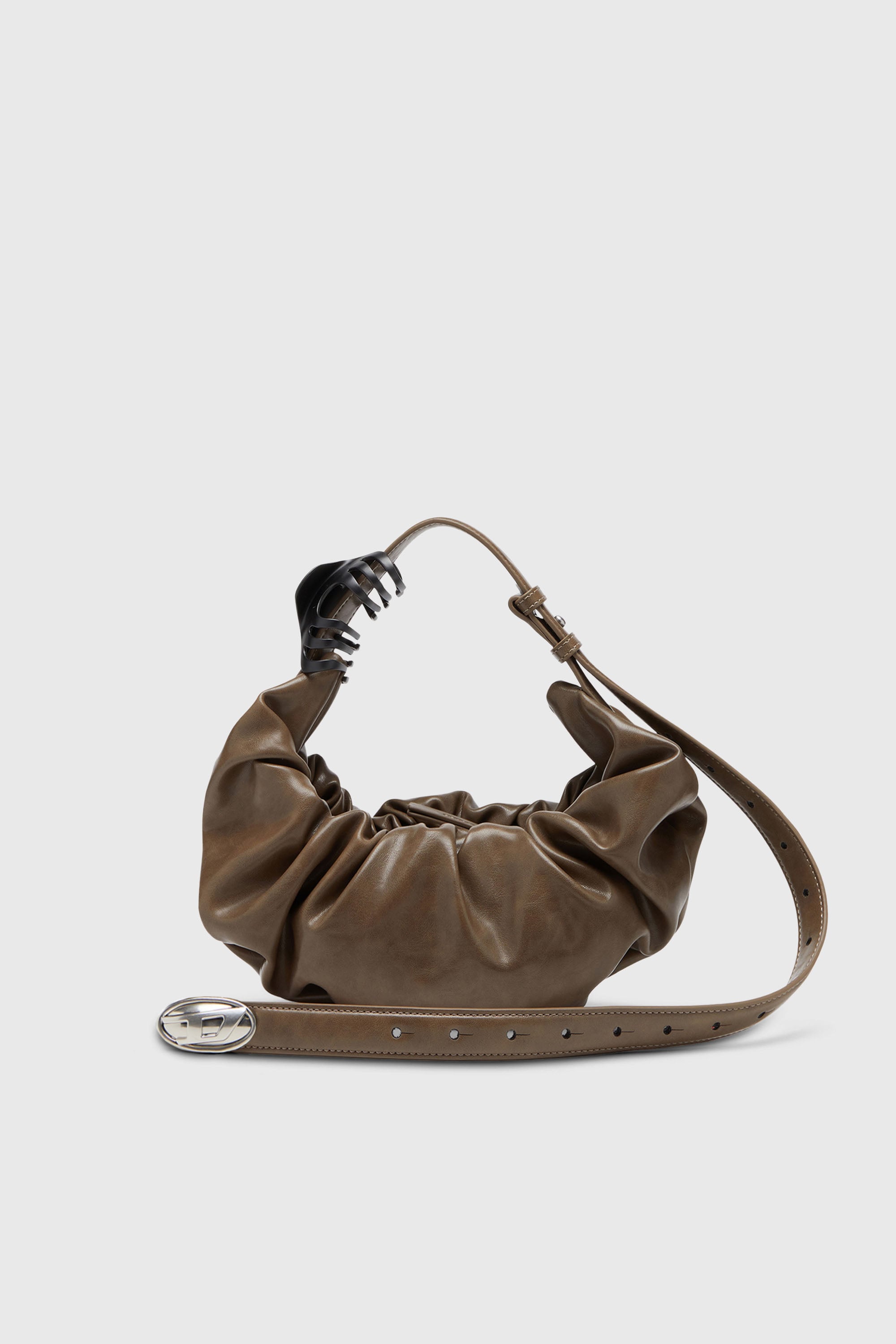 Diesel - GRAB-D HOBO S, Grab-D-Bolso hobo peque&ntilde;o arrugado Mujer in Marr&oacute;n - 1