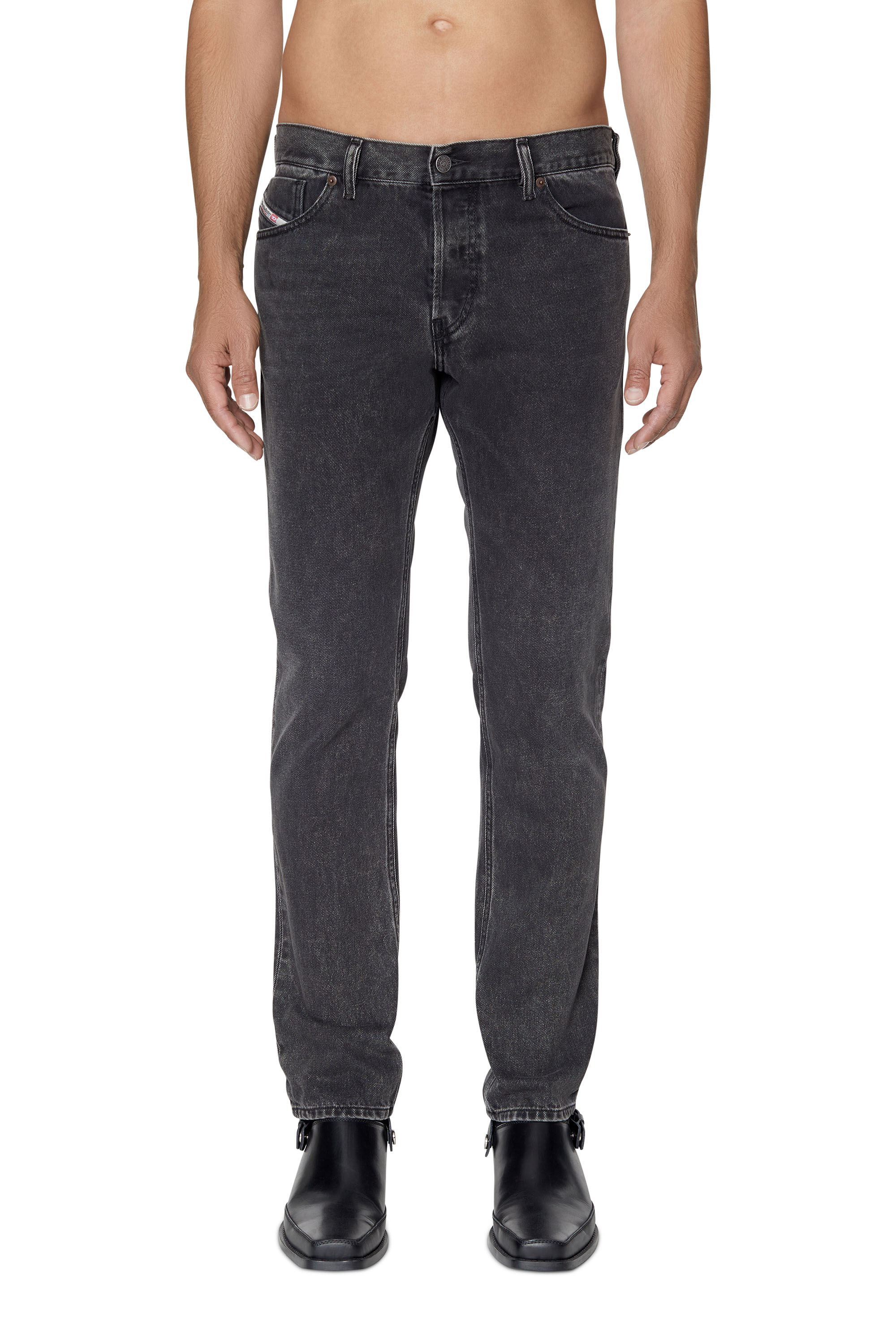 Diesel - 1995 D-SARK 09B87 Straight Jeans, Negro/Gris oscuro - Image 1