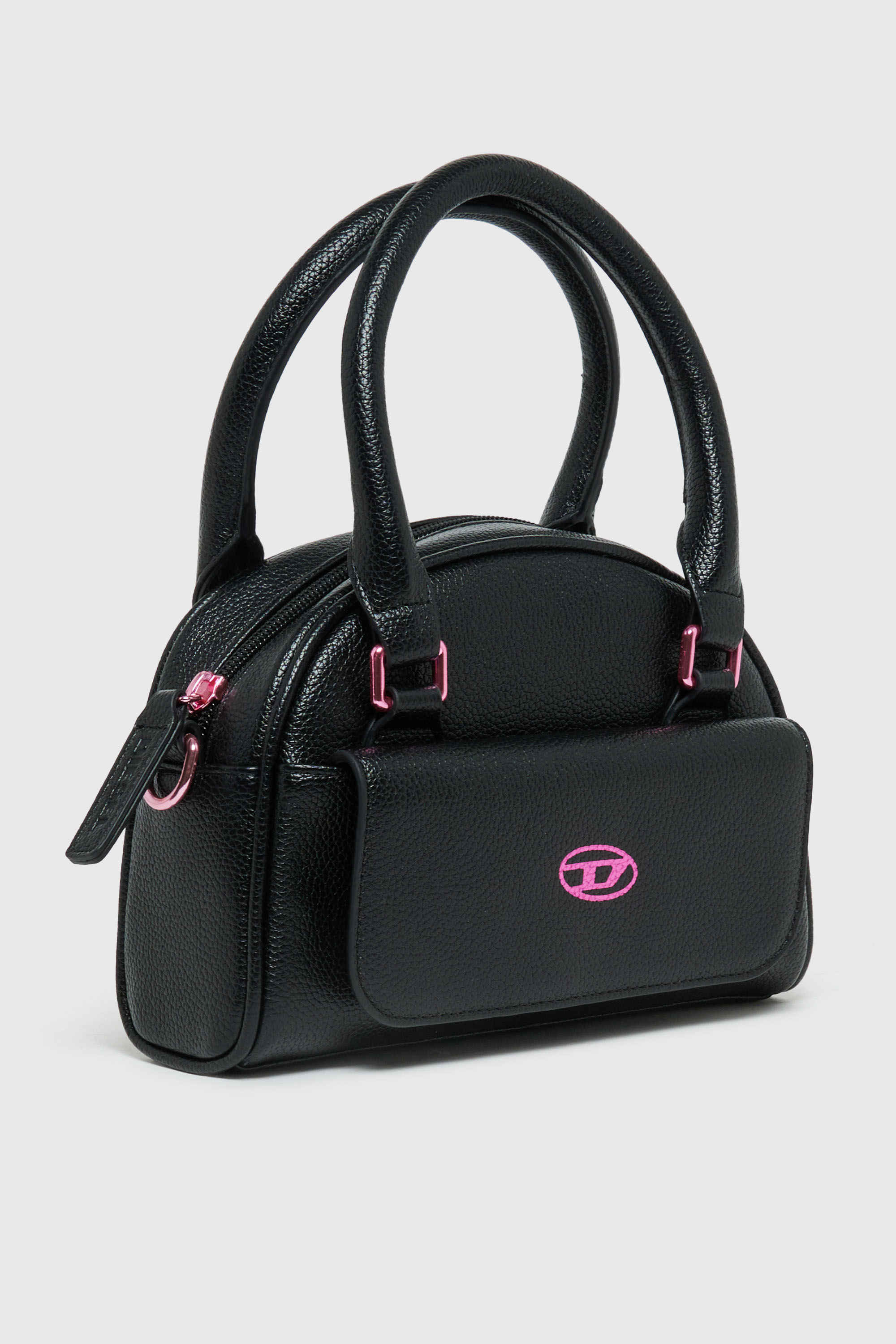 Diesel - WREDY, WREDY - Bolso en tejido revestido granuloso Mujer in Negro - 3