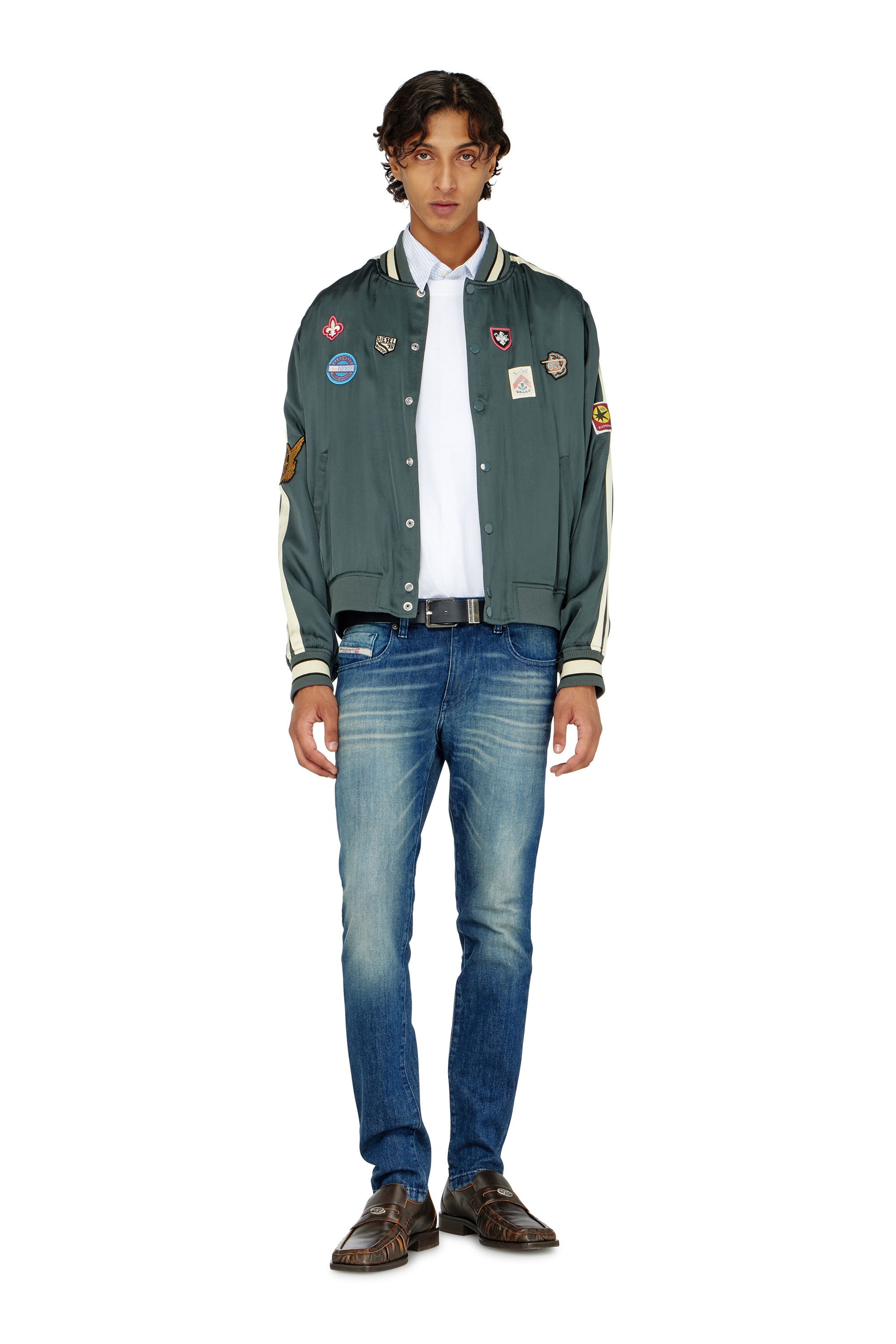 Diesel - Slim Jeans 2019 D-Strukt 0KBBR Hombre, Azul Oscuro - 1