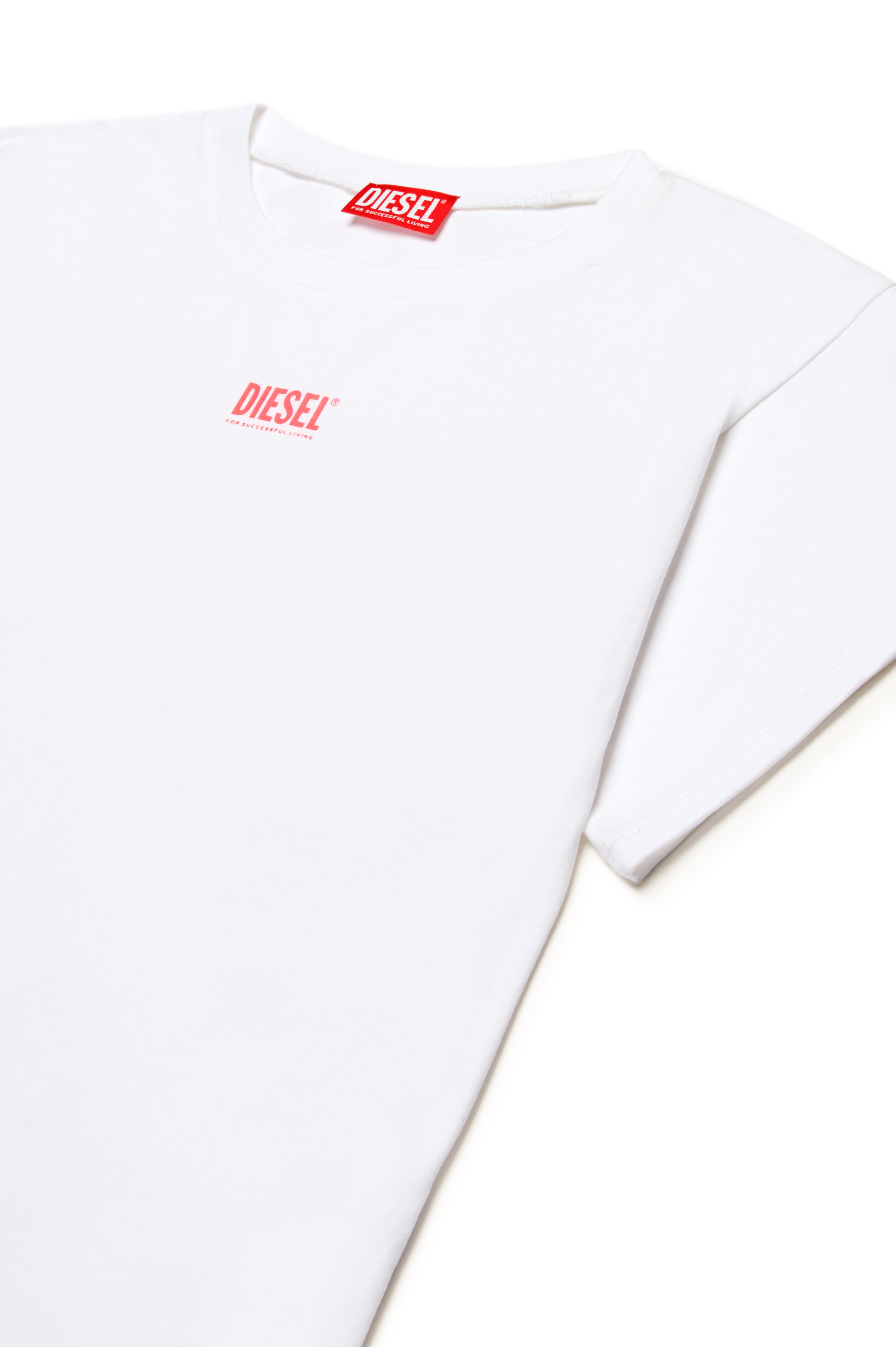 Diesel - MCUTIS, Vestido playero con peque&ntilde;o logotipo Mujer in Blanco - 3