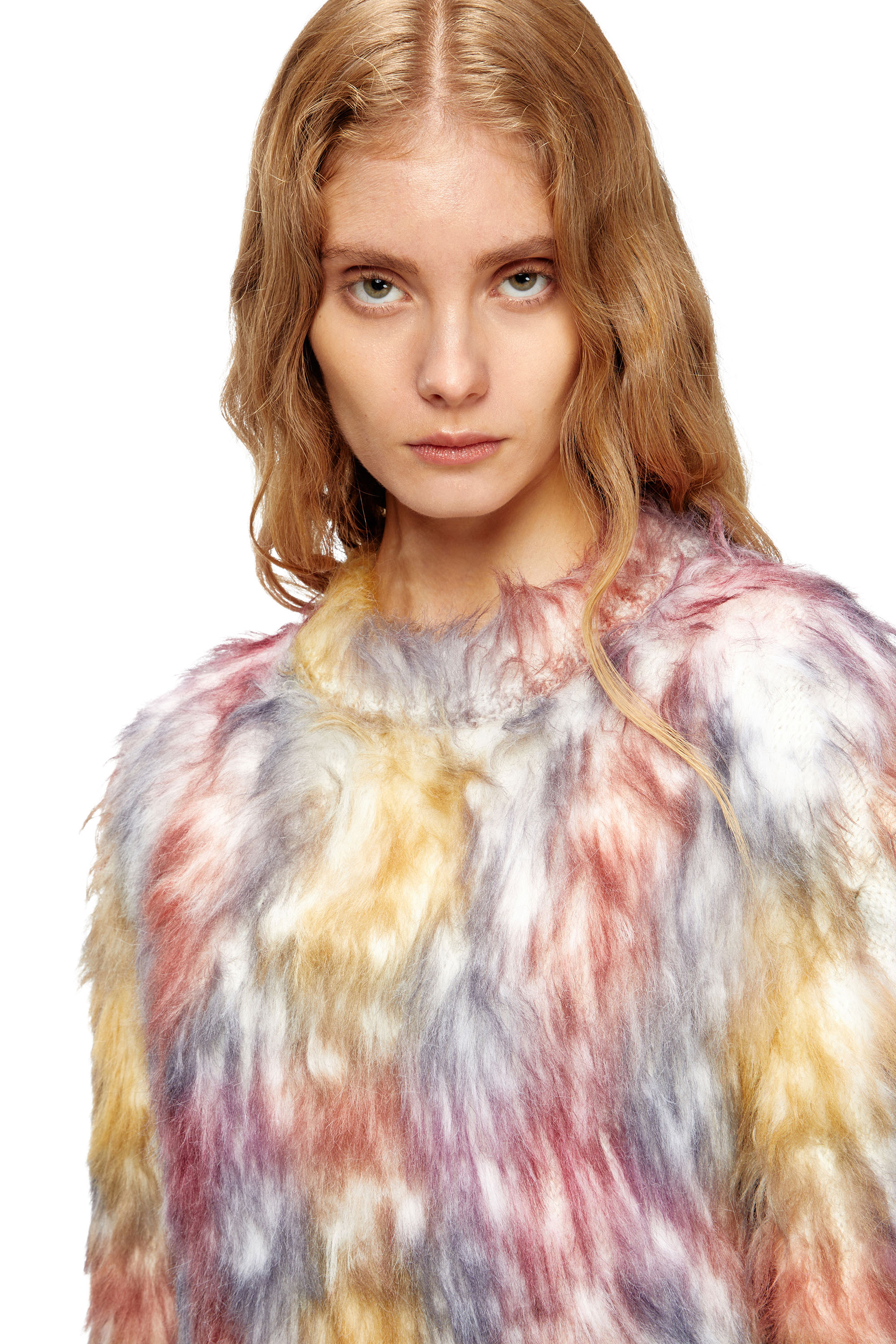 Diesel - M-BERRY, Jersey suave con estampado de cuadros Mujer in Multicolor - 5