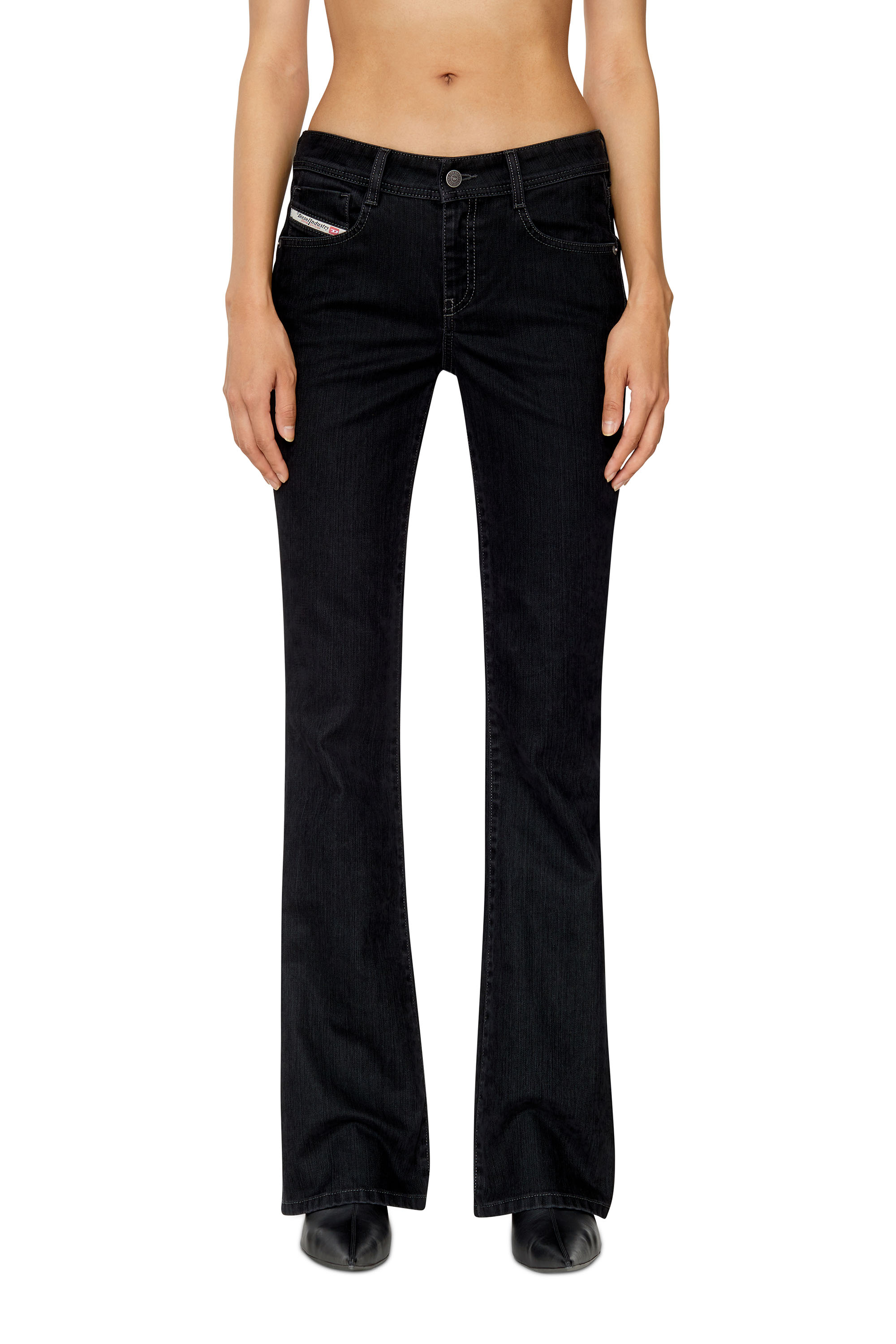 Diesel - 1969 D-EBBEY 0IHAO Bootcut and Flare Jeans, Negro/Gris oscuro - Image 1