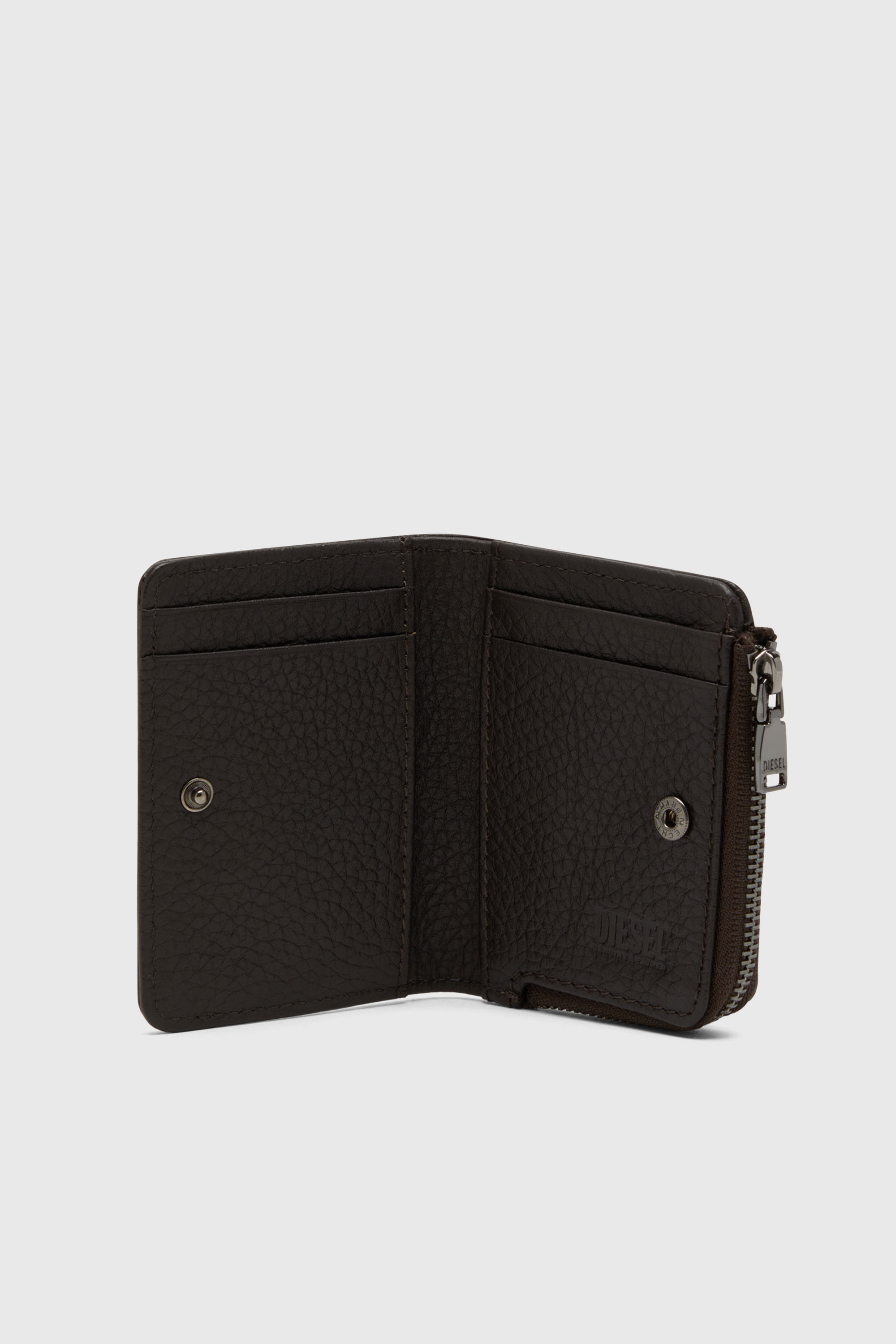 Diesel - HISSU EVO CARD HOLDER L, Tarjetero de cuero Hombre in Marr&oacute;n - 3