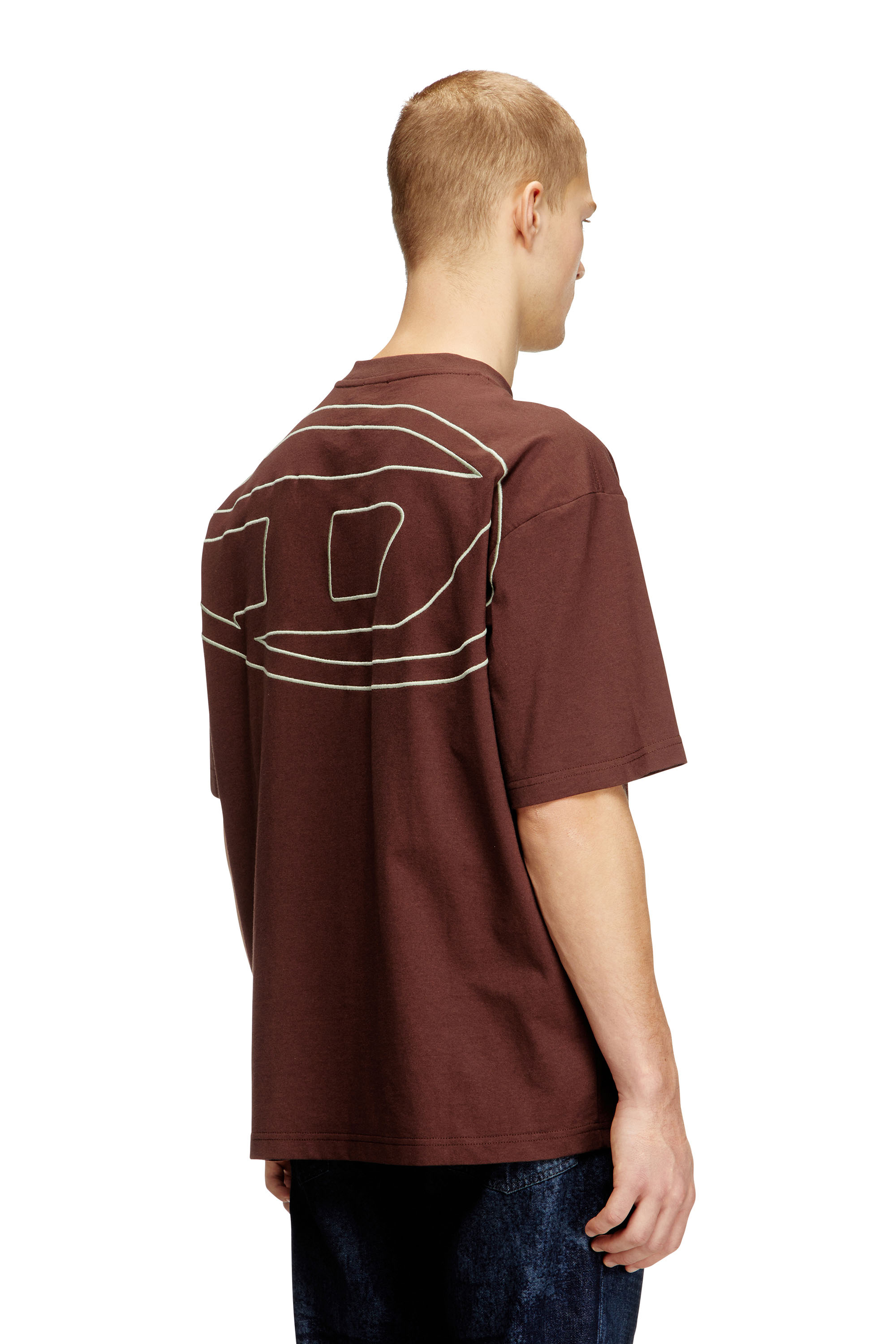 Diesel - T-BOGGY-MEGOVAL-D, Camiseta con bordado oval D grande Hombre in ToBeDefined - 4
