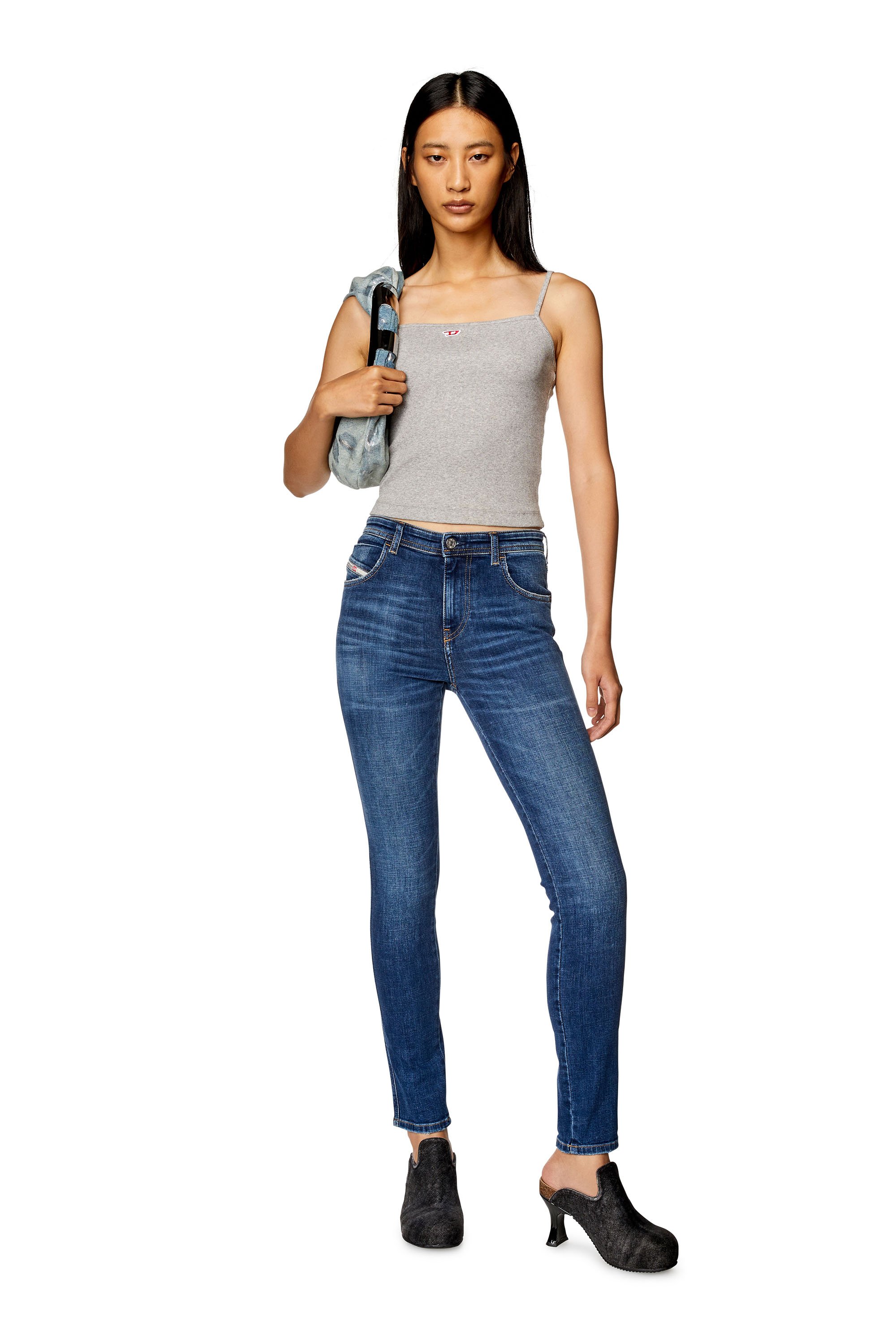 Diesel - Skinny Jeans 2015 Babhila 09H63, Azul Oscuro - Image 1