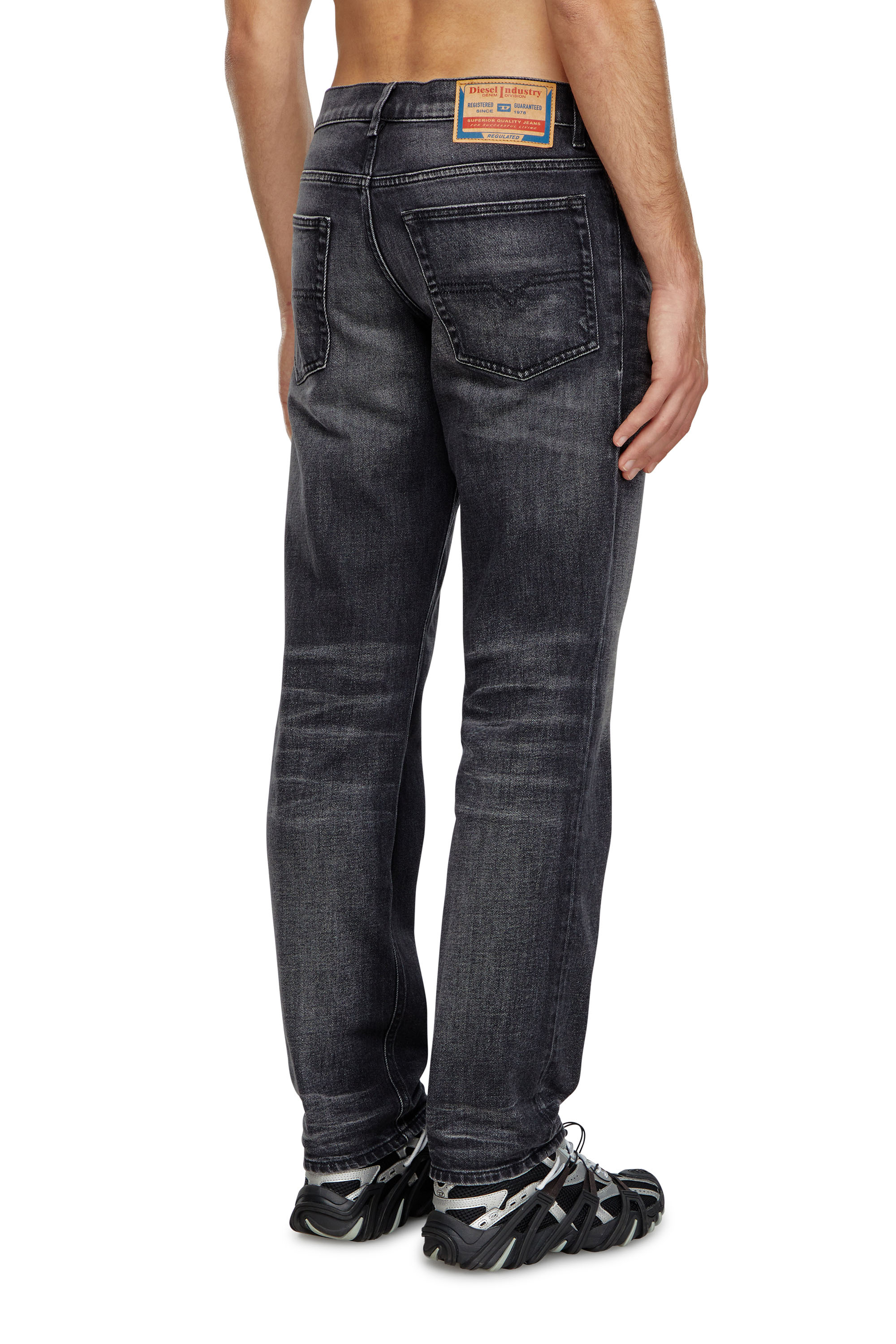 Diesel - Tapered Jeans 2023 D-Finitive 09J65 Hombre, Negro/Gris oscuro - 4