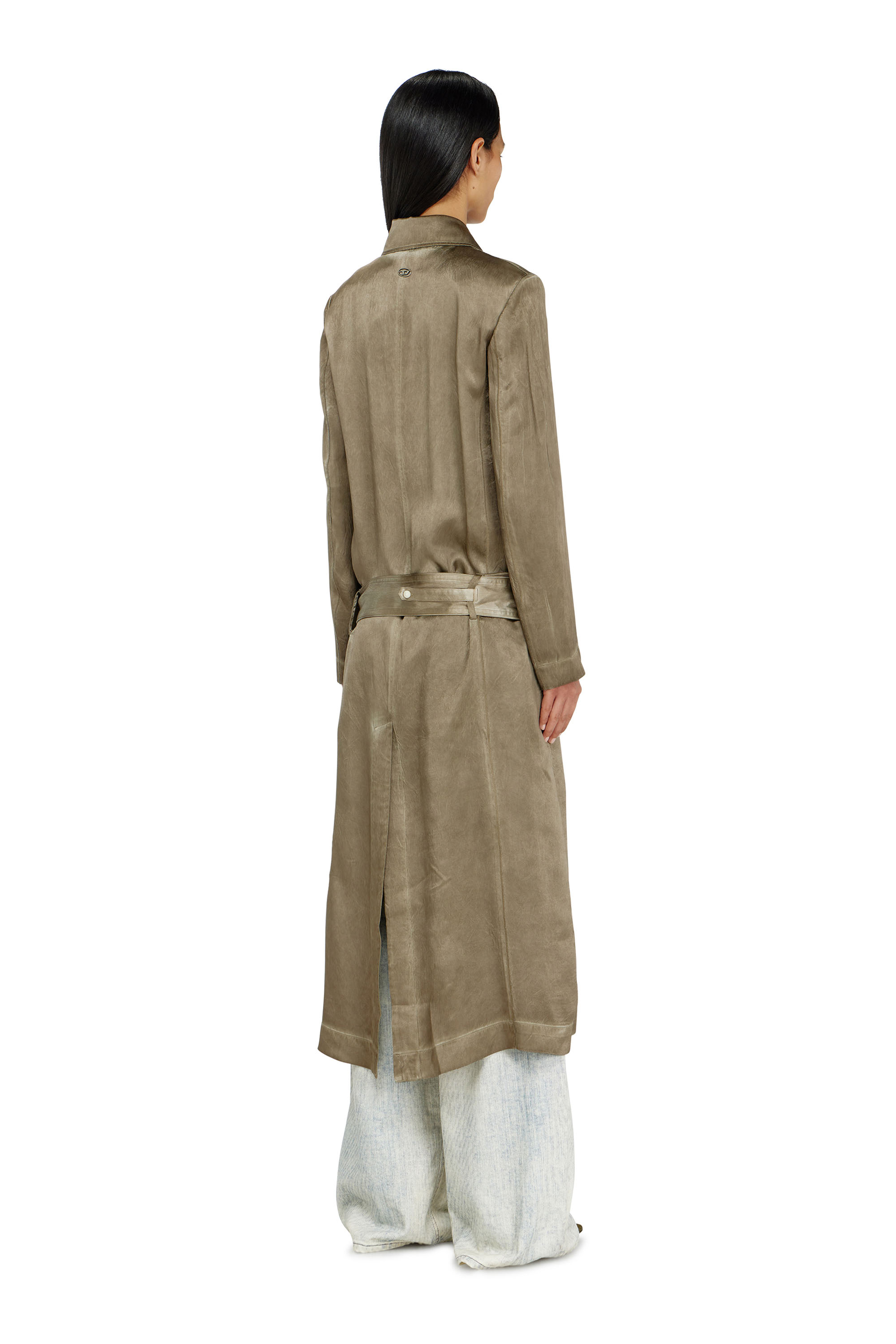 Diesel - G-LADES, Gabardina de sat&eacute;n arrugado Mujer in ToBeDefined - 4