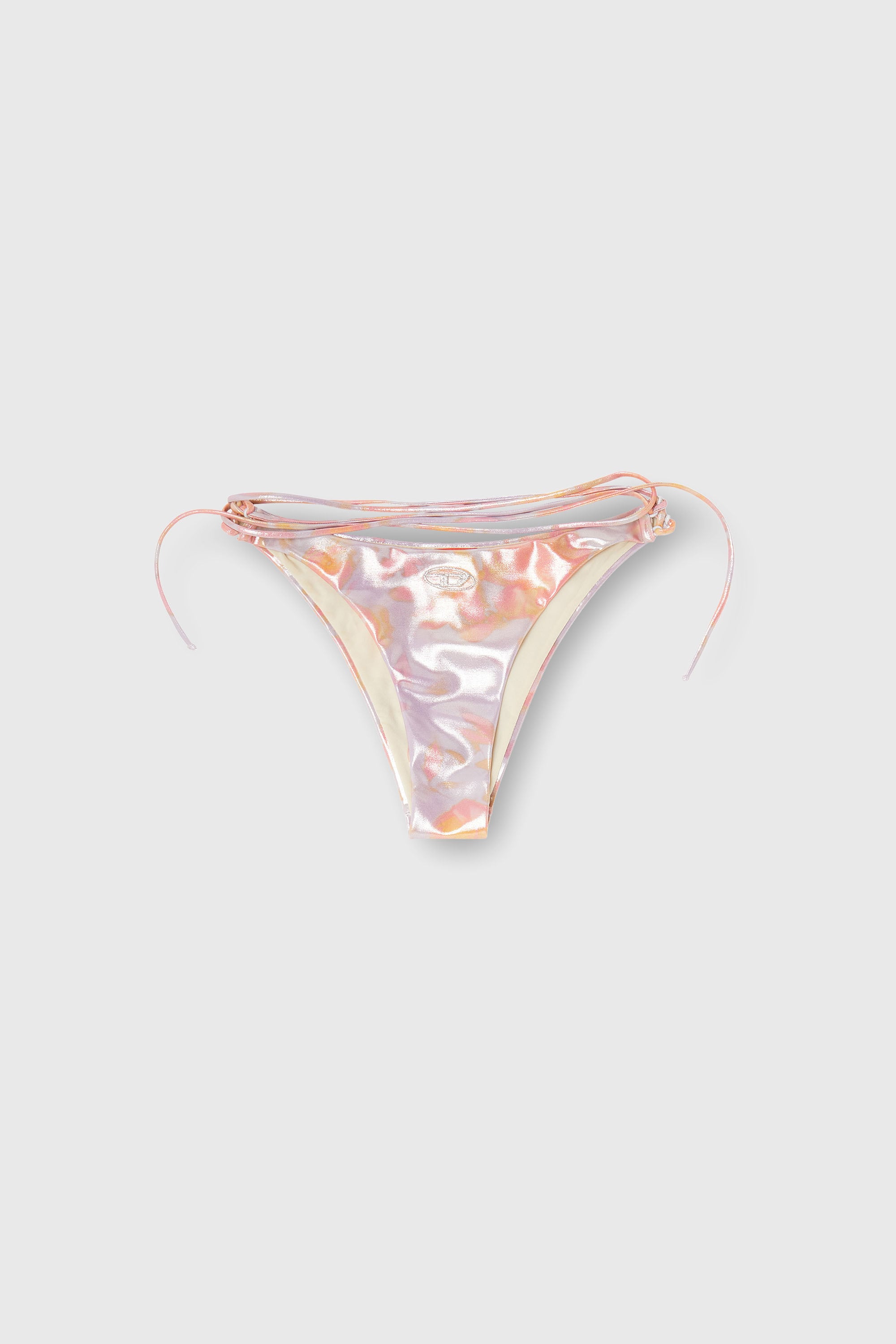 Diesel - GIUSY-UTLT, Braguita bikini met&aacute;lica con estampado floral Mujer in Morado - 2