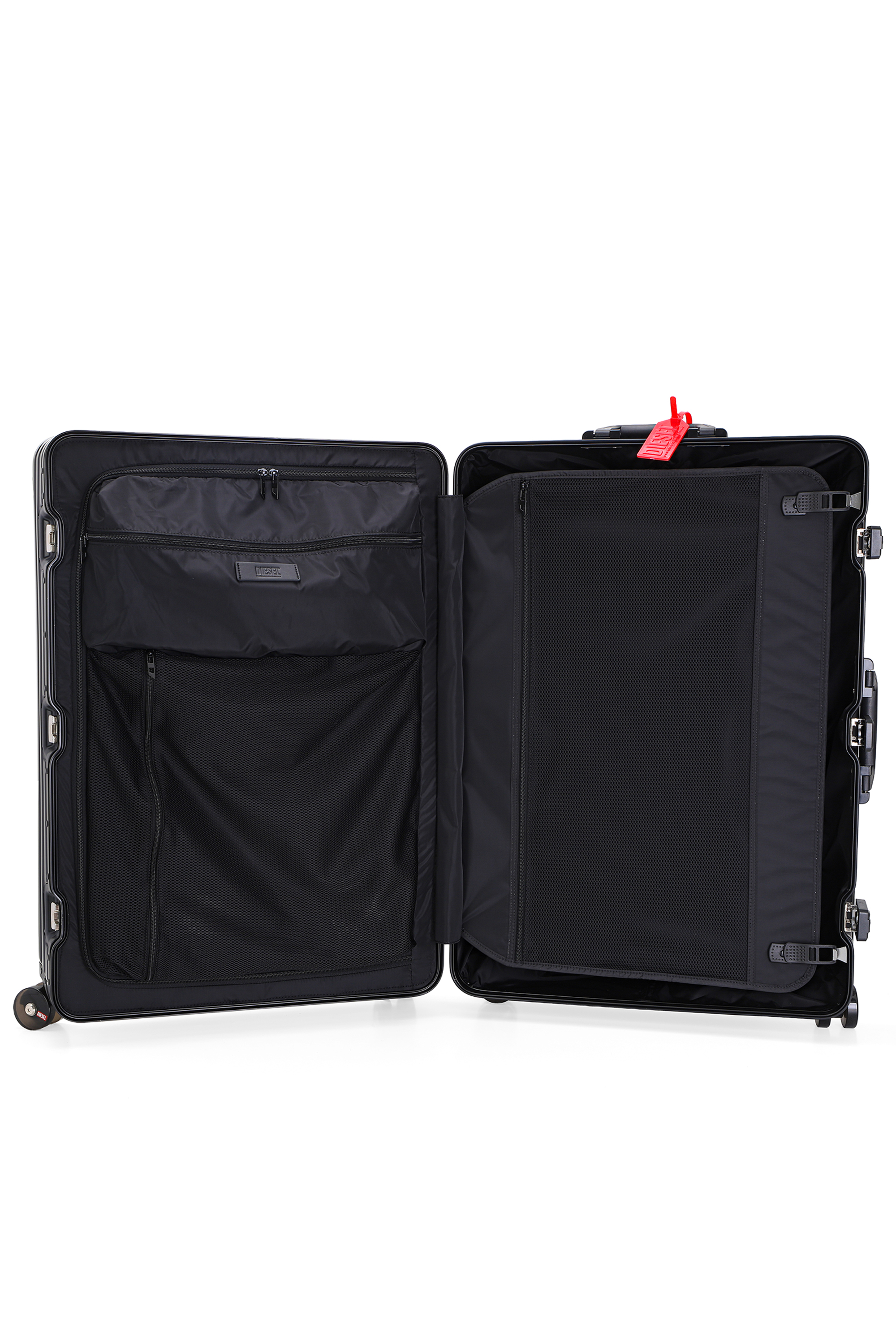 Diesel - DIESEL ALUMINUM TROLLEY- DSL002, Maleta de aluminio tama&ntilde;o L Unisex in Negro - 4