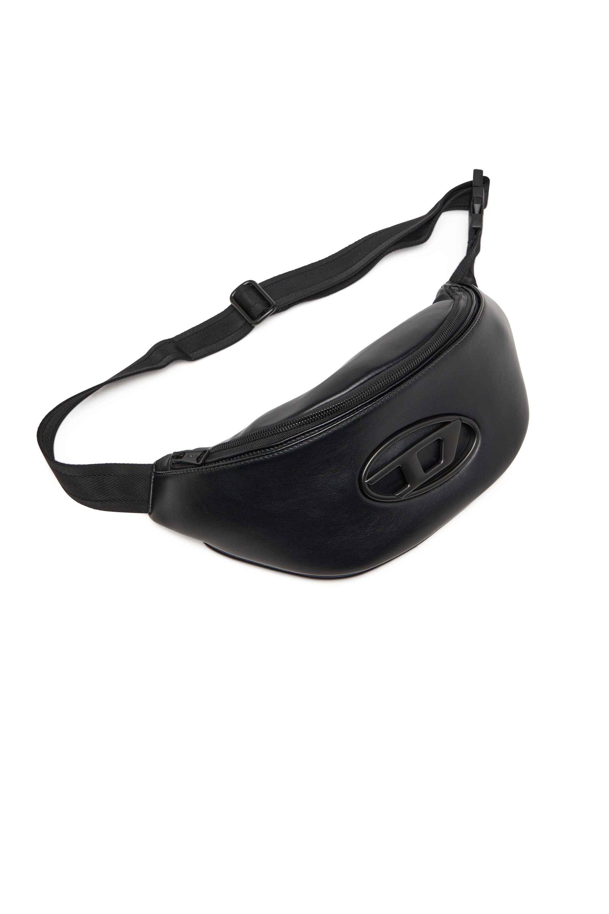 Diesel - HOLI-D BELT BAG M, Holi-D-Riñonera de poliuretano y neopreno Hombre in Negro - 5