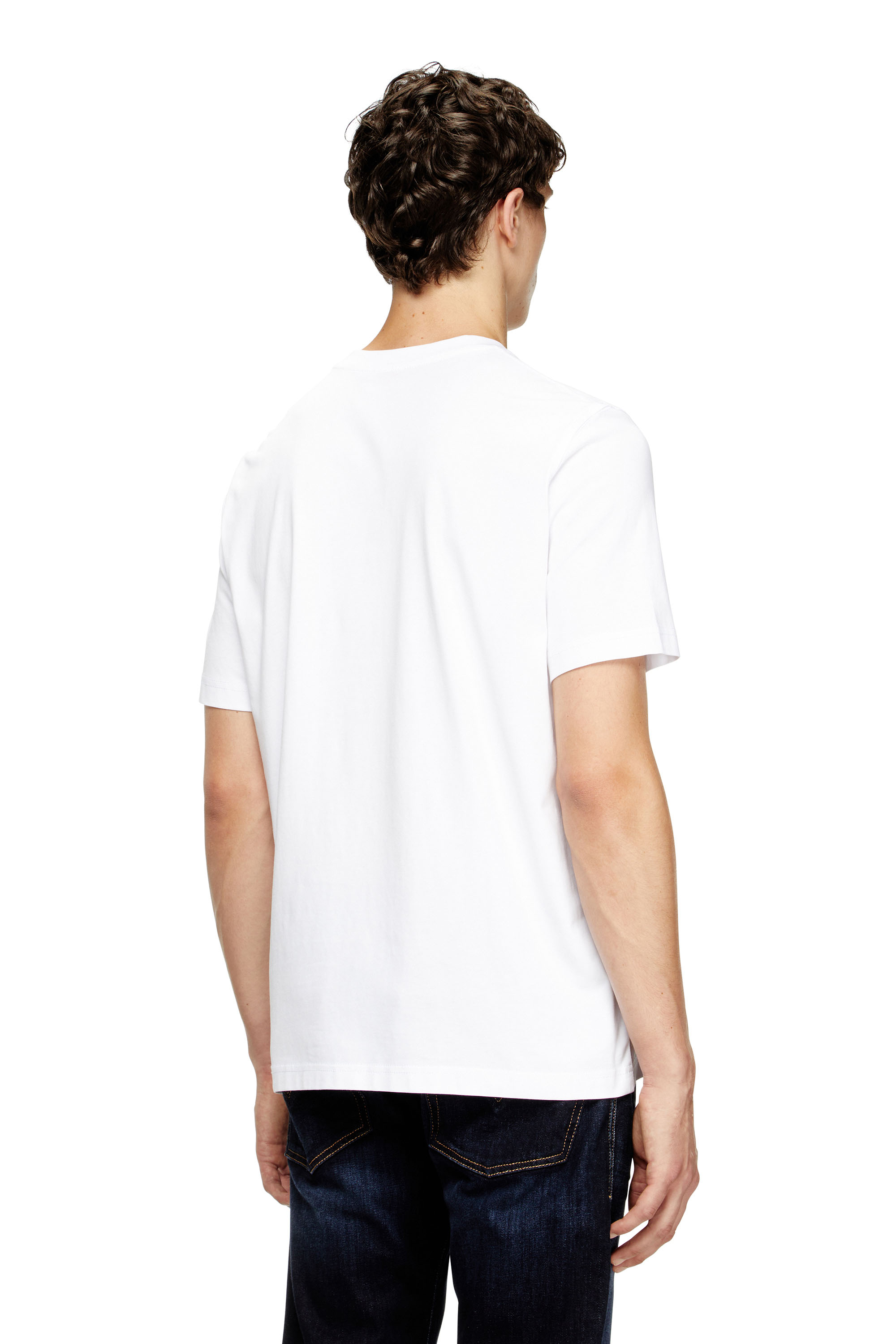 Diesel - T-ADJUST-Q7, Camiseta con logotipo Diesel borroso Hombre in Blanco - 4