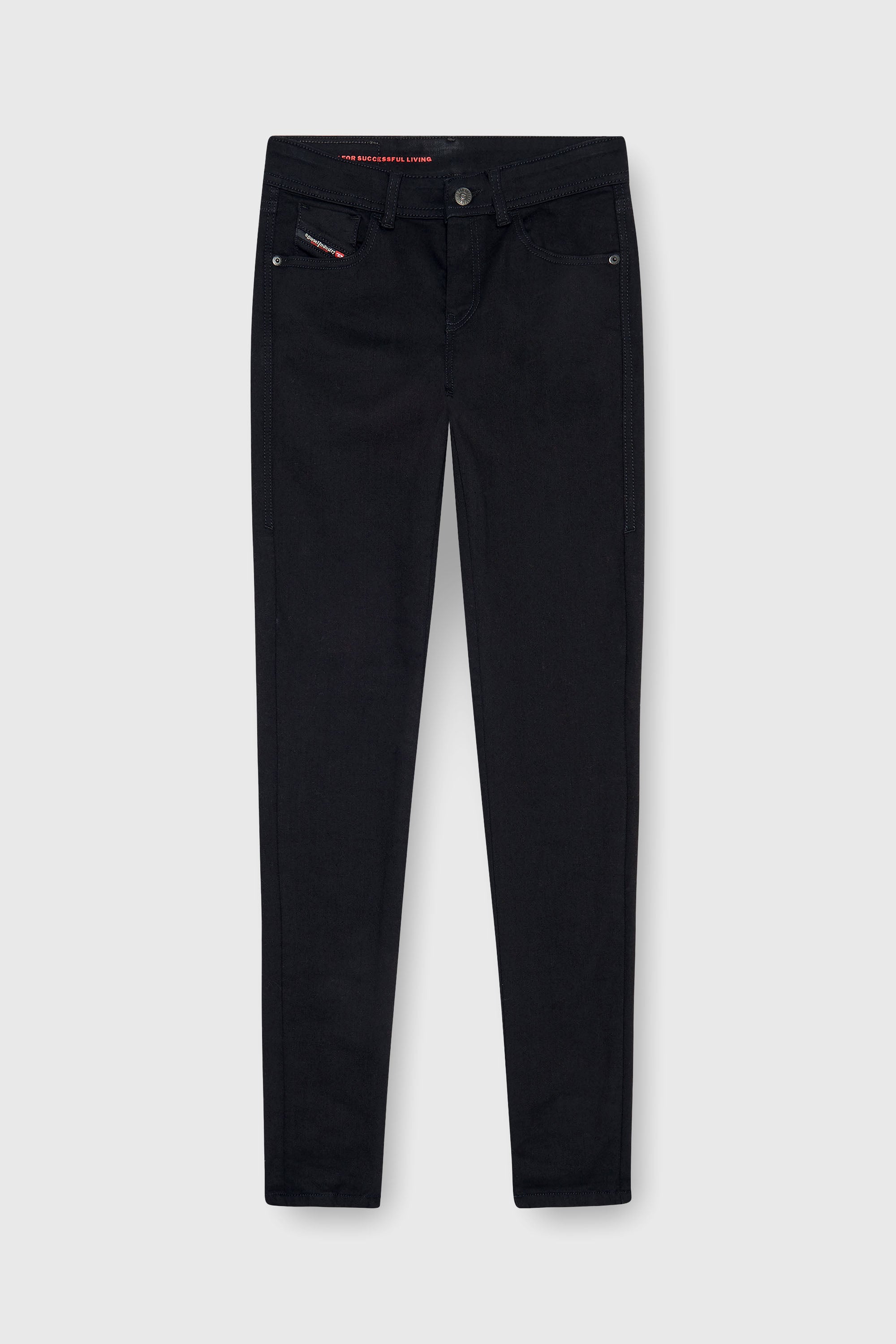 Diesel - Skinny Jeans 2017 Slandy 069EF Mujer, Negro/Gris oscuro - 2