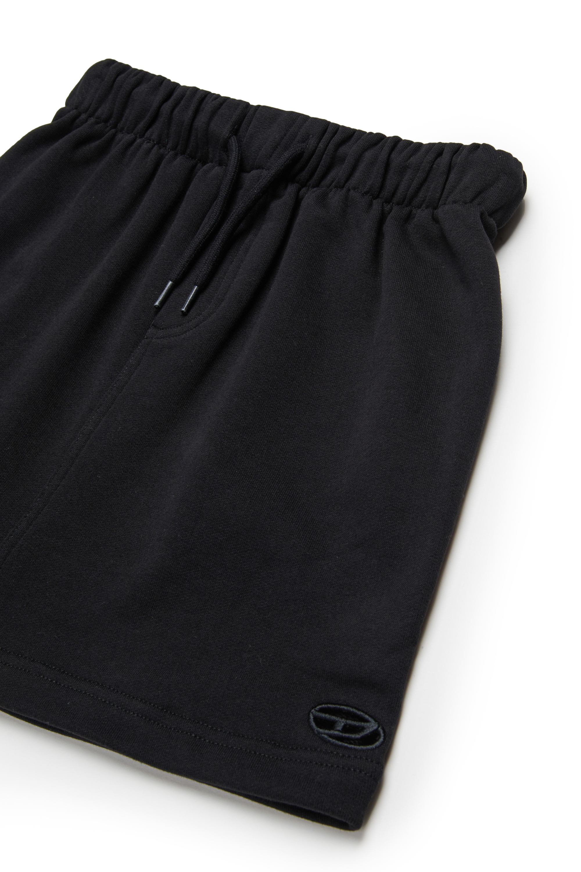 Diesel - GOSPY, Minifalda con el logotipo Oval D recortado Mujer in Negro - 3