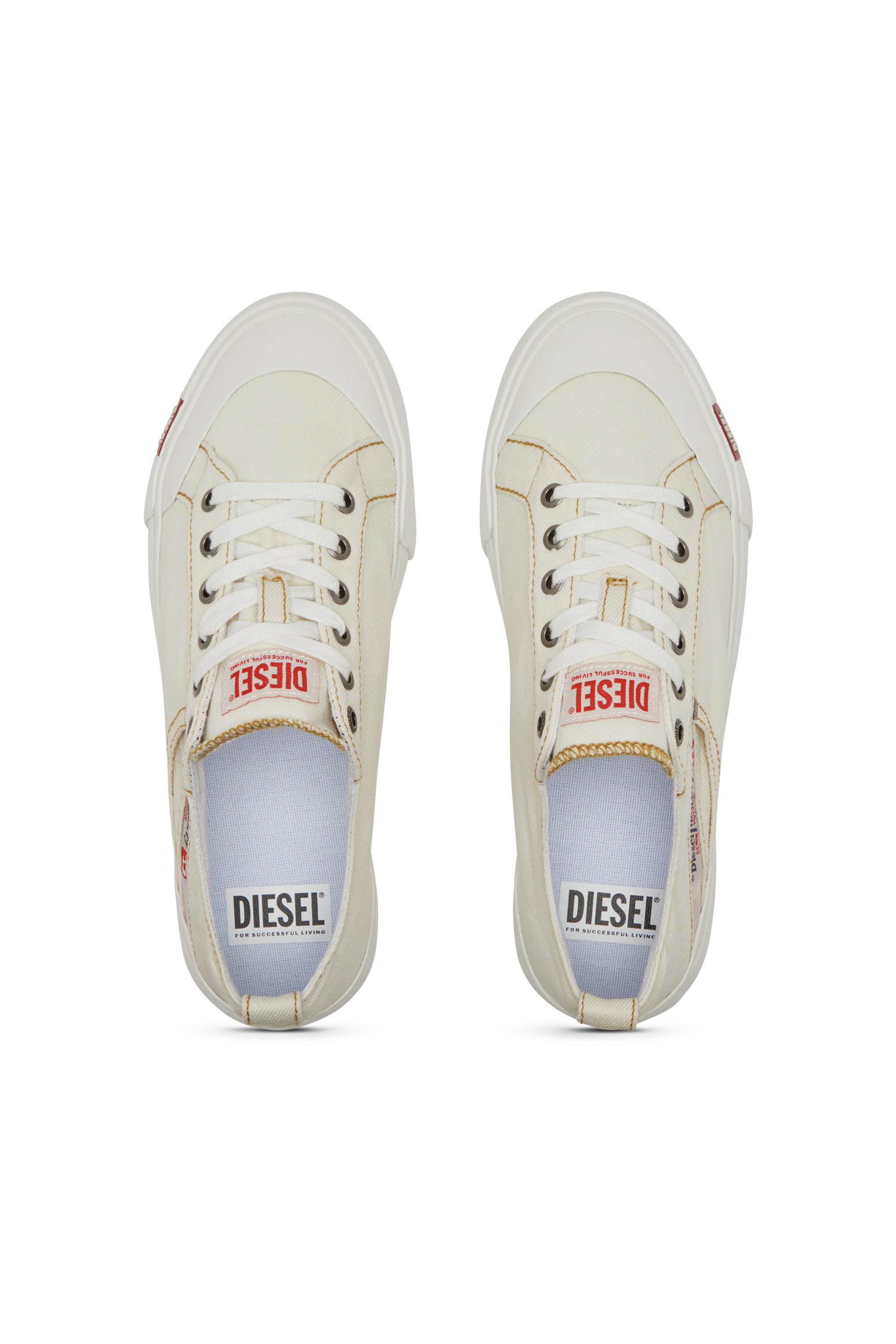 Diesel - S-ATHOS NMD LOW W, S-Athos-Deportivas de denim con detalle de bolsillo Mujer in Blanco - 6