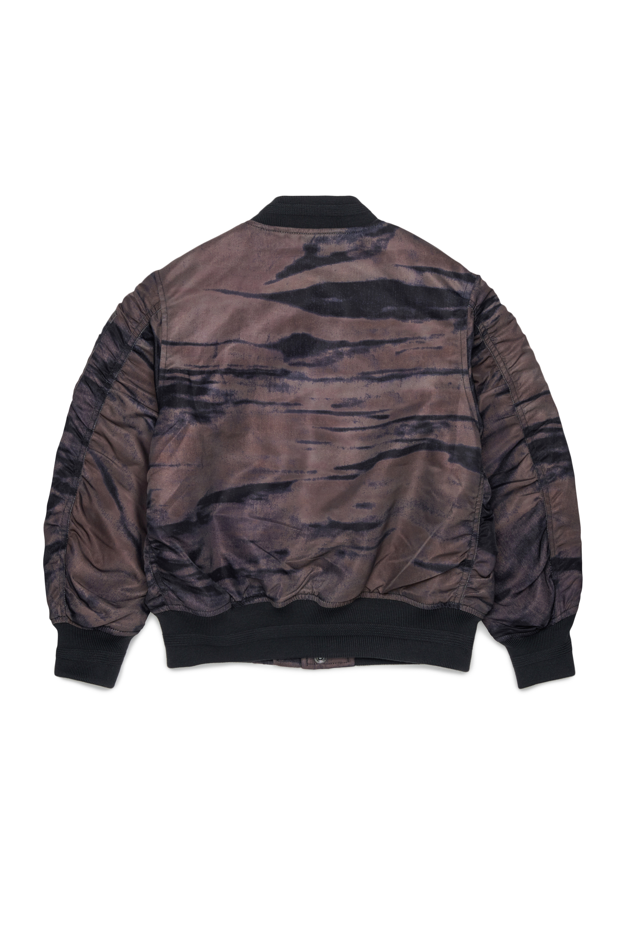 Diesel - JAKEPSDLBZ, Chaqueta bomber de nailon con forro acolchado Hombre in Verde - 2