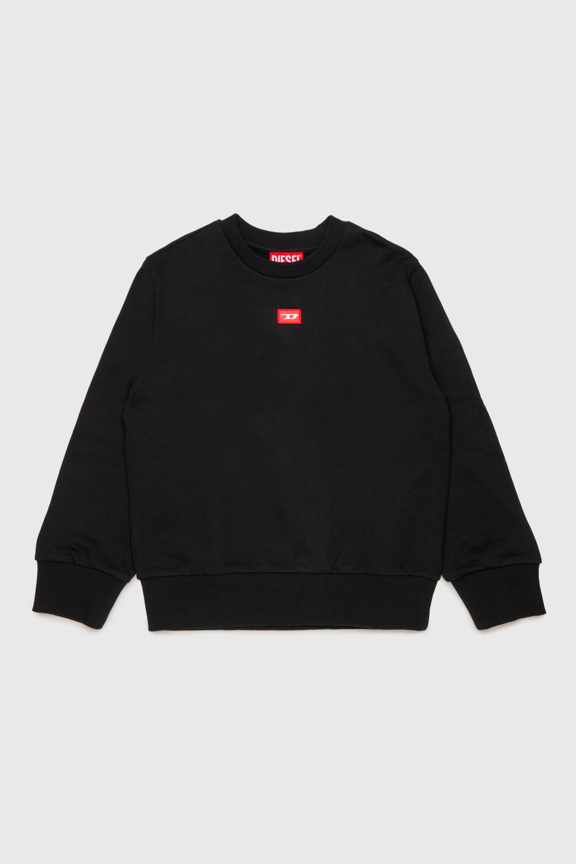 Diesel - SXGIN OVER, Unisex's Sweatshirt small logo patch in Black - 1