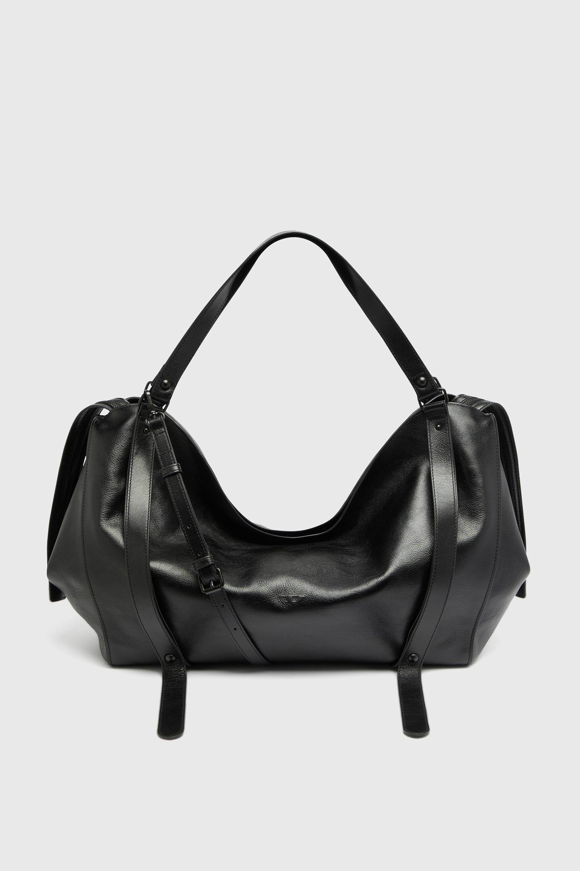 Diesel - D-ONE DUFFLE 48H, D-One-Bolso duffle de piel Unisex in Negro - 1