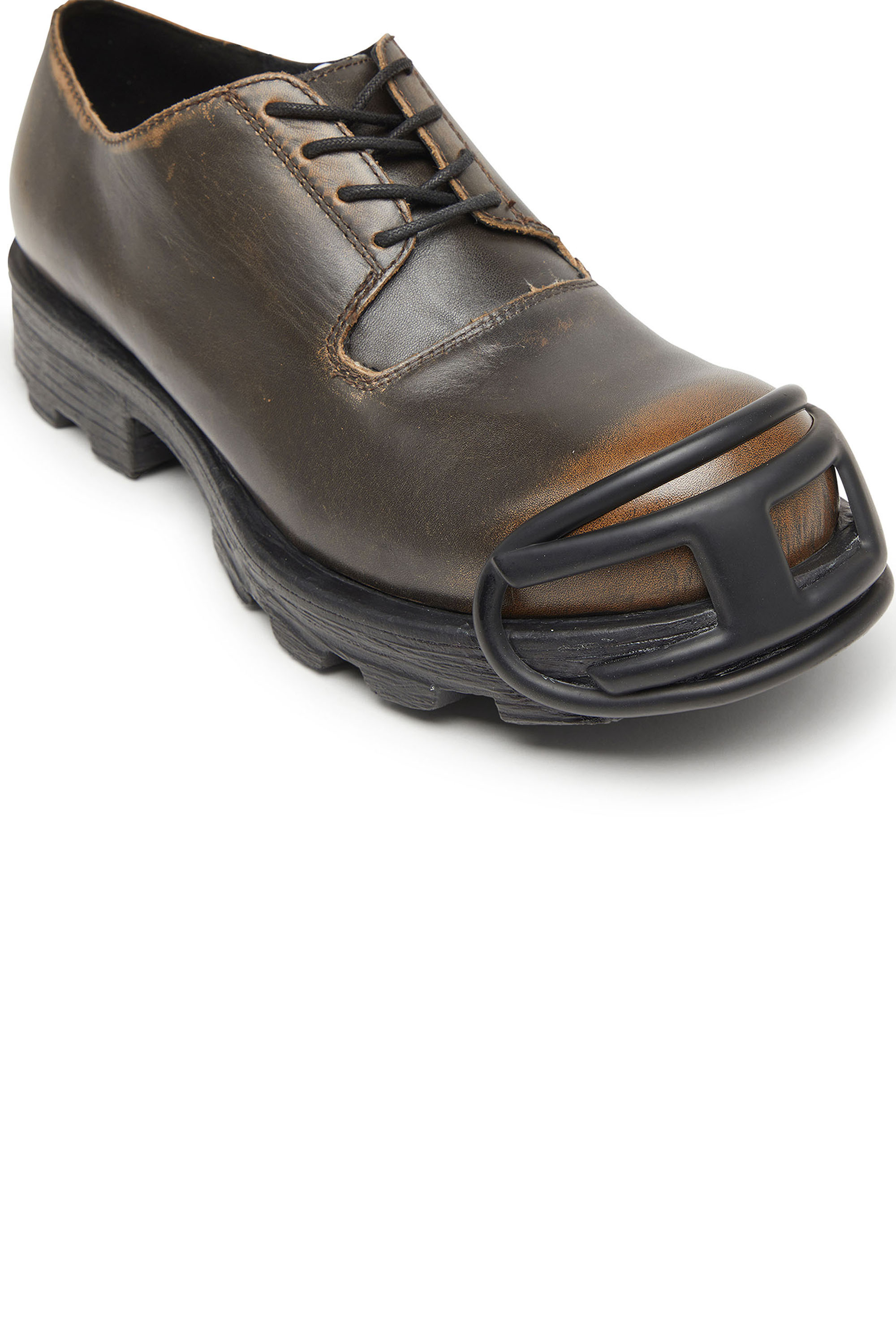 Diesel - D-HAMMER SO D, D-Hammer-Zapatos derby en cuero cepillado Hombre in Marr&oacute;n - 6