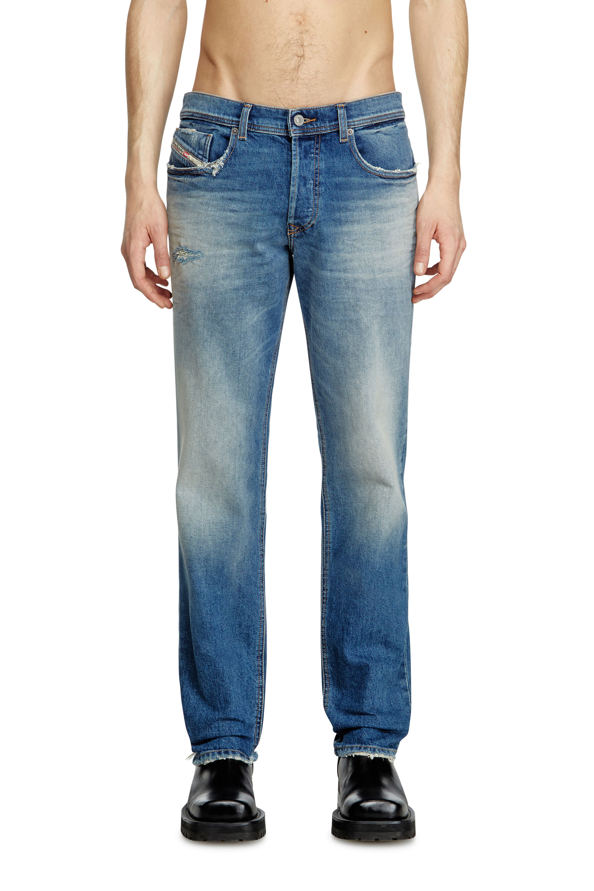 Diesel - Regular Jeans 2023 D-Finitive 0BMBY Hombre, Azul medio - 1