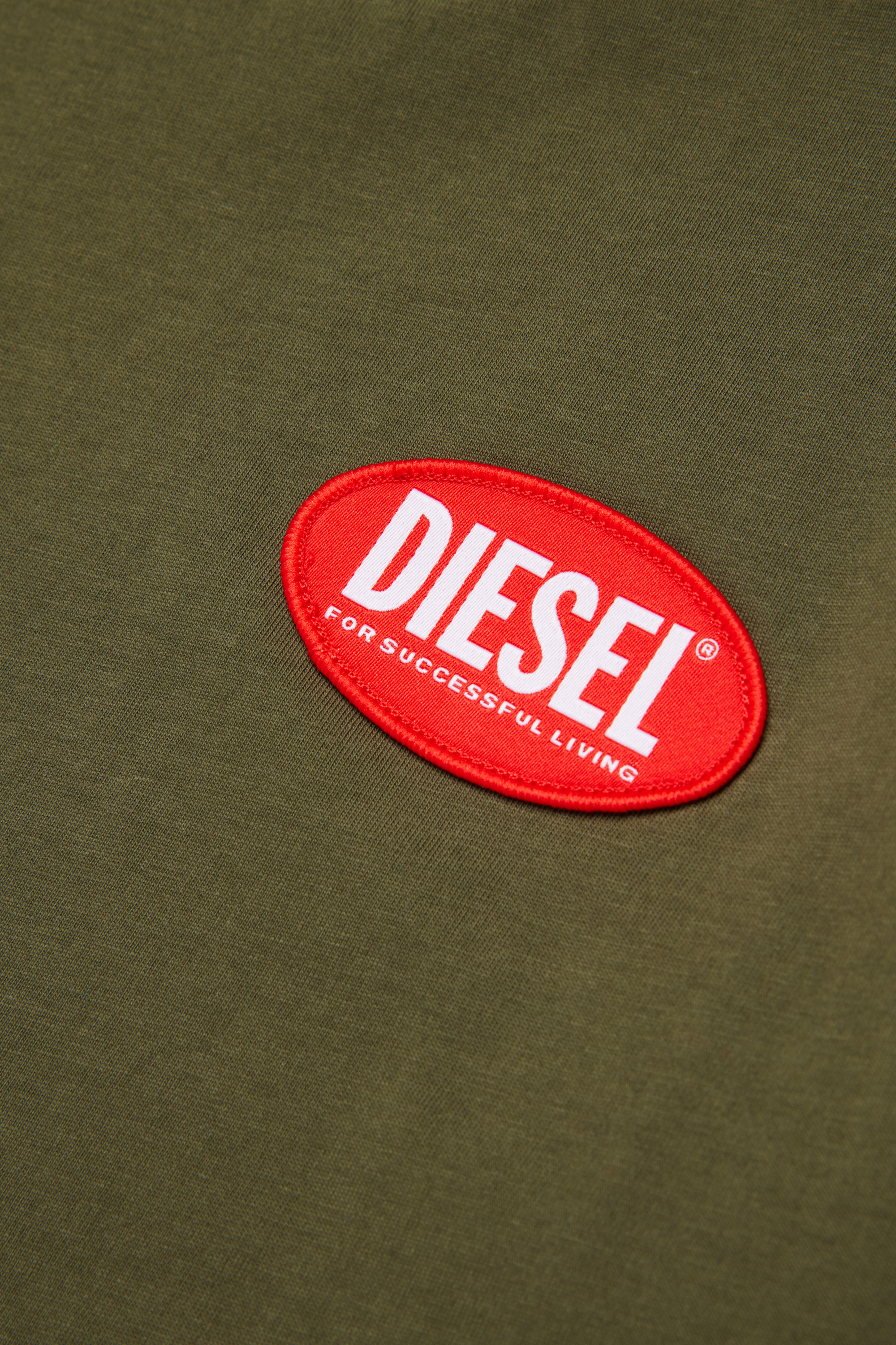 Diesel - TPATCH OVER, Camiseta de algod&oacute;n con parche Hombre in Verde - 4