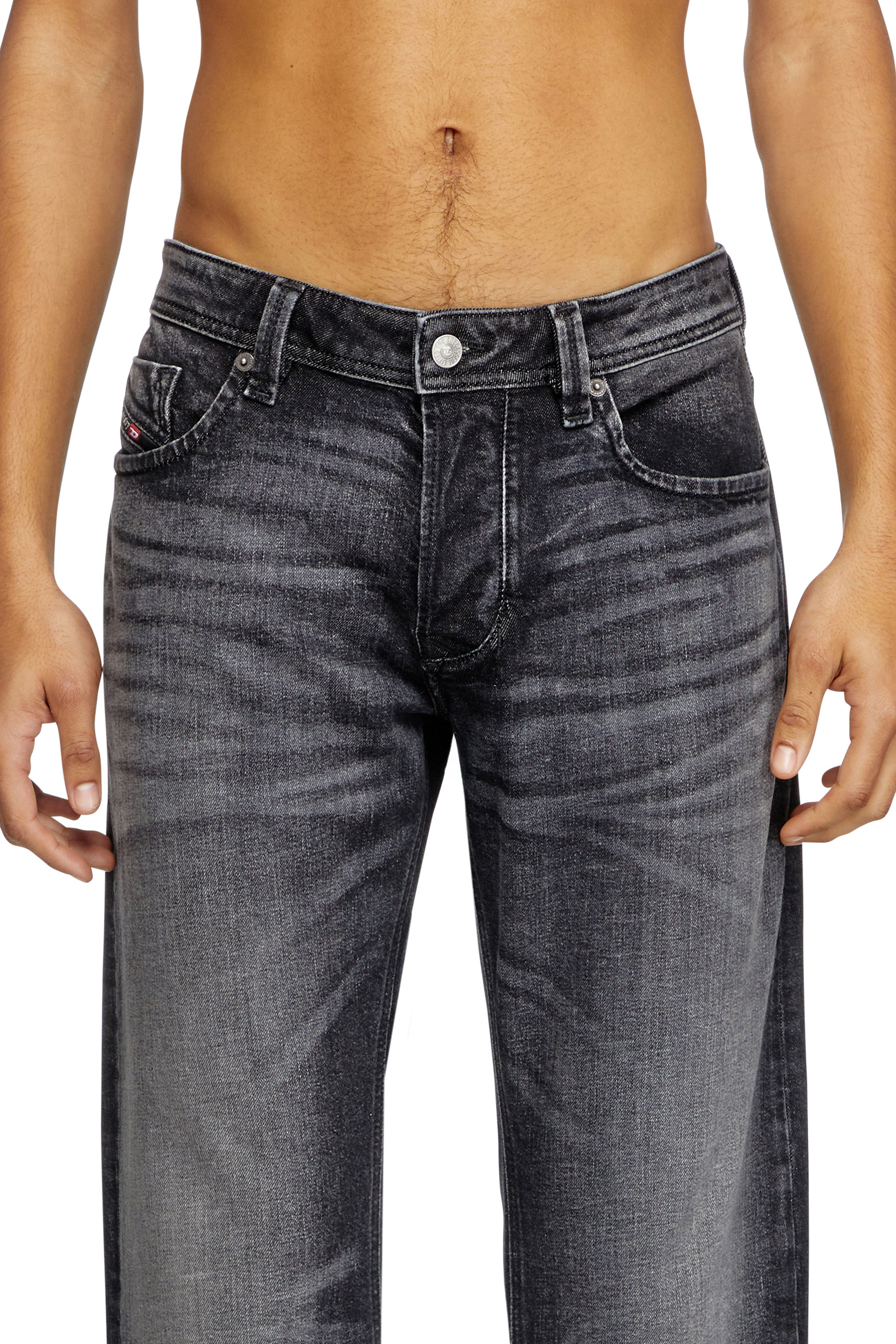 Diesel - Regular Jeans 1985 Larkee 09L52 Hombre, Negro/Gris oscuro - 5
