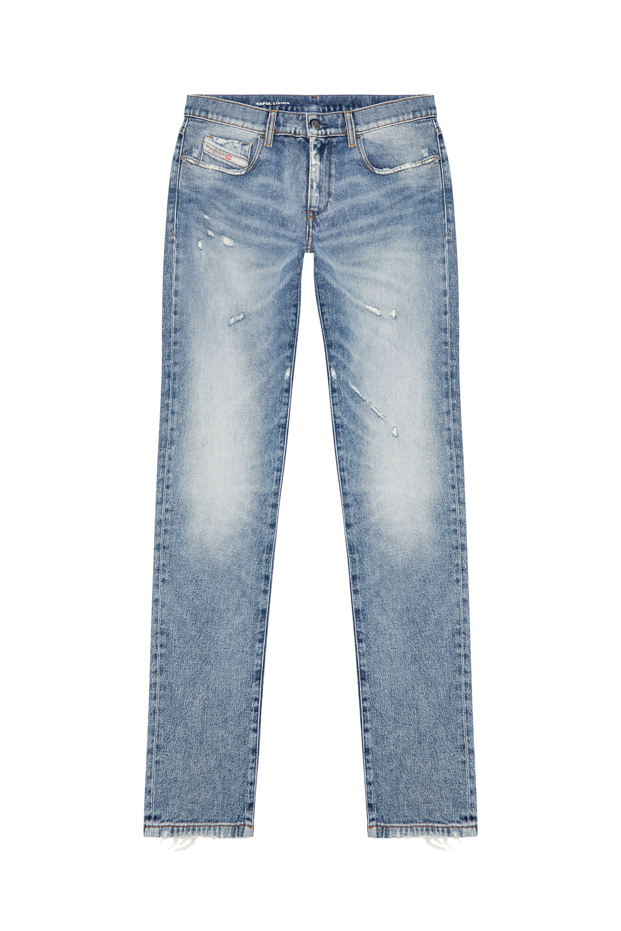 Diesel - Slim Jeans 2019 D-Strukt 09J57, Azul medio - Image 3