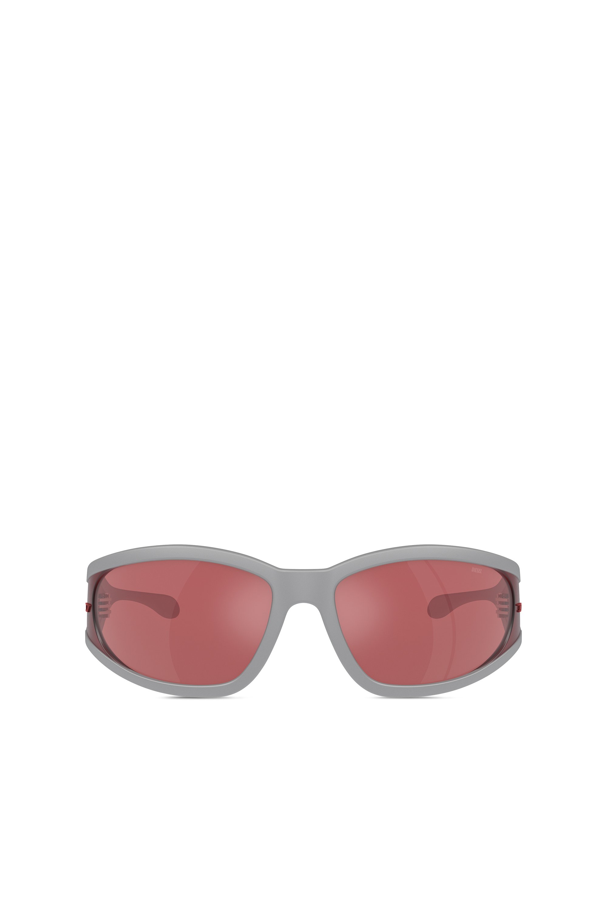 Diesel - 0DL3002, Unisex's Rectangular sunglasses in acetate in Grey/Red - 1