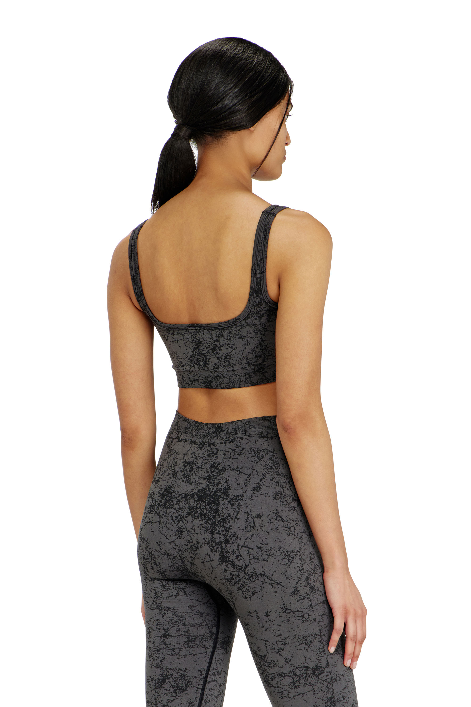 Diesel - HELLA-UTLT, Top deportivo con estampado utility Mujer in Gris - 3