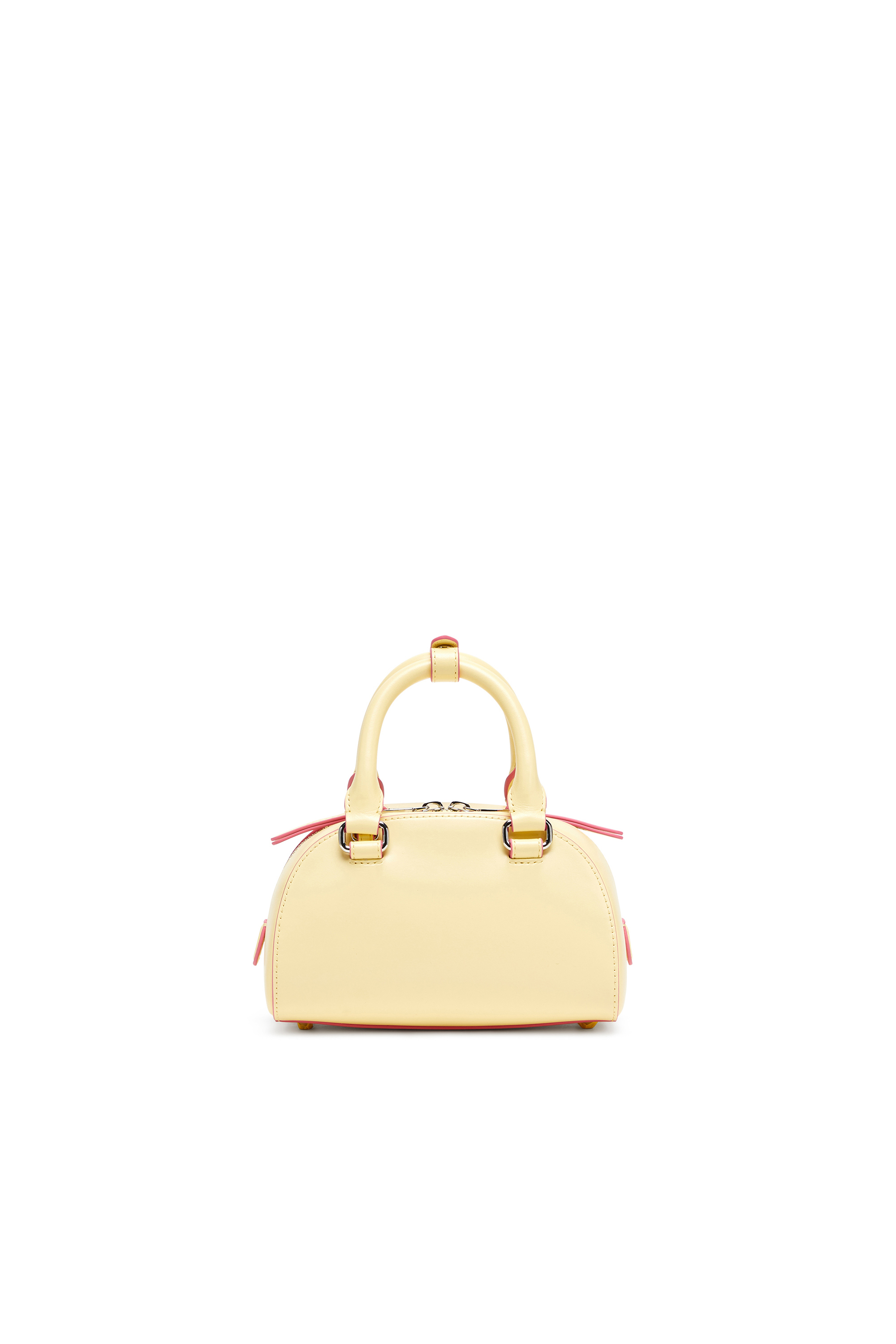 Diesel - 1DR DOME CROSSBODY, 1DR Dome - Bolso bowling mini de cuero Mujer in Amarillo - 2
