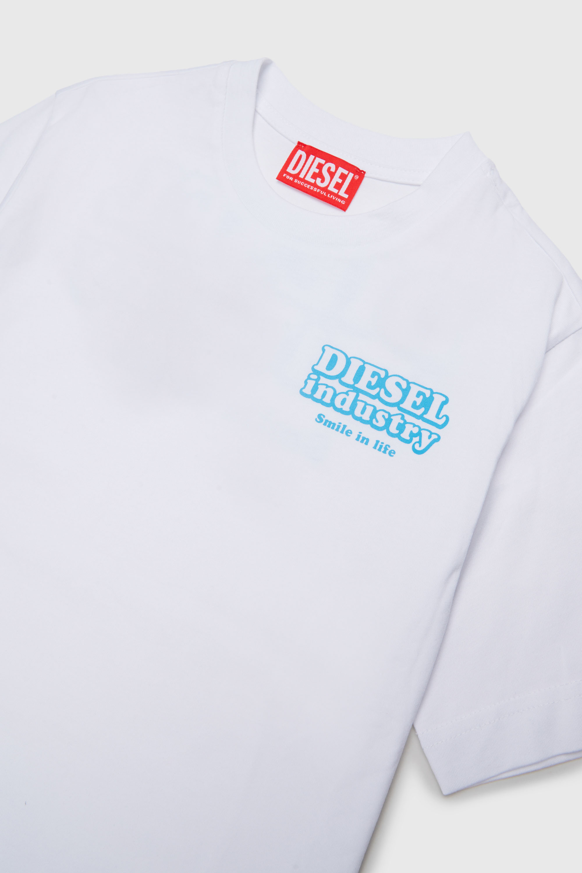 Diesel - TLODIM OVER, Camiseta con estampado Diesel Industry Hombre in Blanco - 3