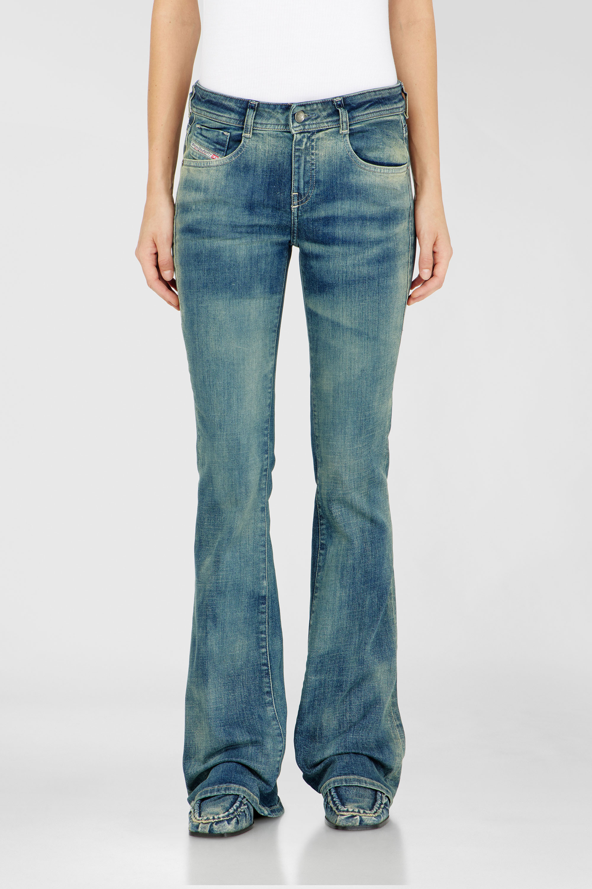 Diesel - Bootcut Jeans 1969 D-Ebbey 09P41 Mujer, Azul medio - 1