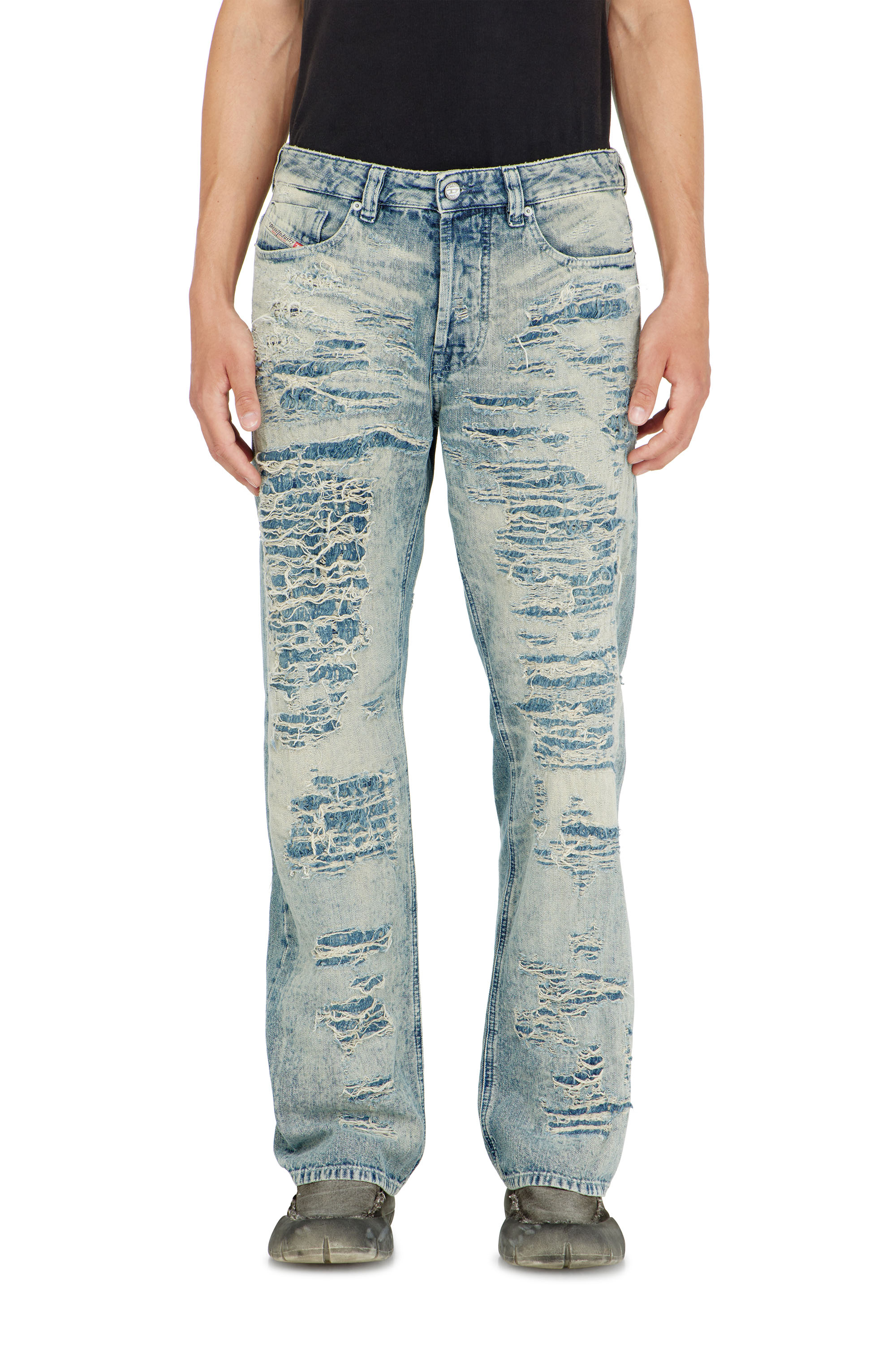 Diesel - Relaxed Jeans 1980 D-Eeper 068YM Hombre, Azul medio - 4