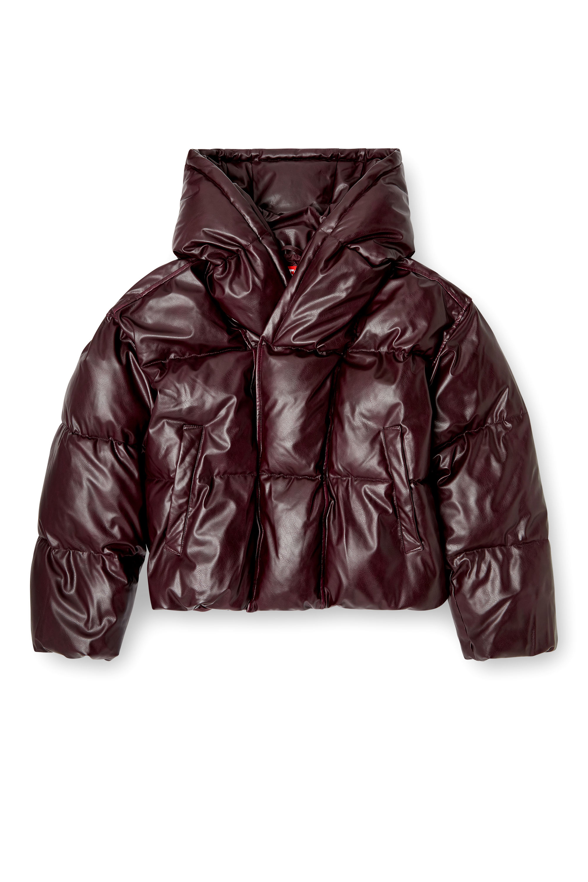 Diesel - FR-W-MYLEY, Chaqueta acolchada con capucha en burgundy Hombre in Rojo - 2