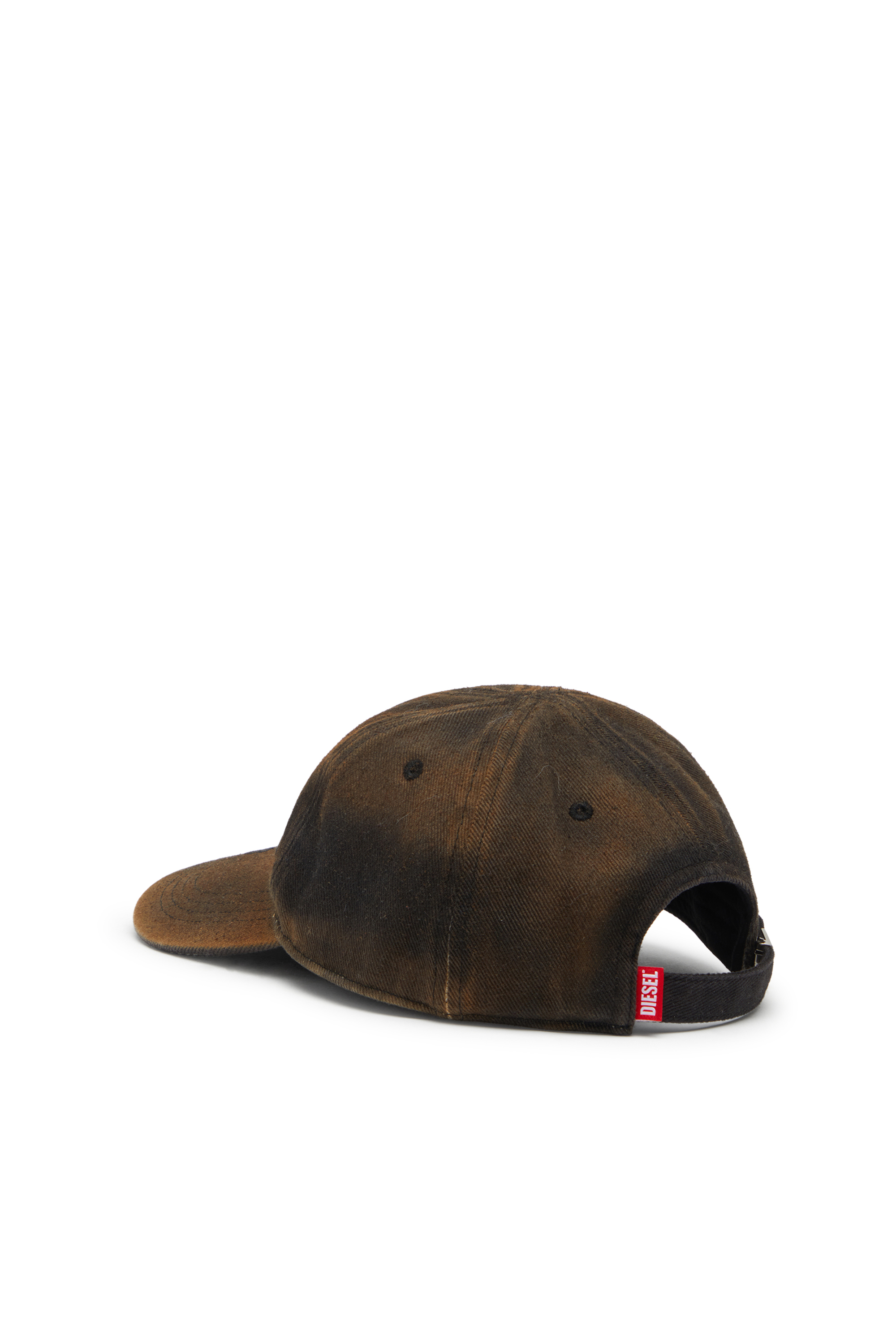 Diesel - C-SELGOT, Gorra de b&eacute;isbol de sarga de algod&oacute;n con efecto vivido Hombre in Marr&oacute;n - 2