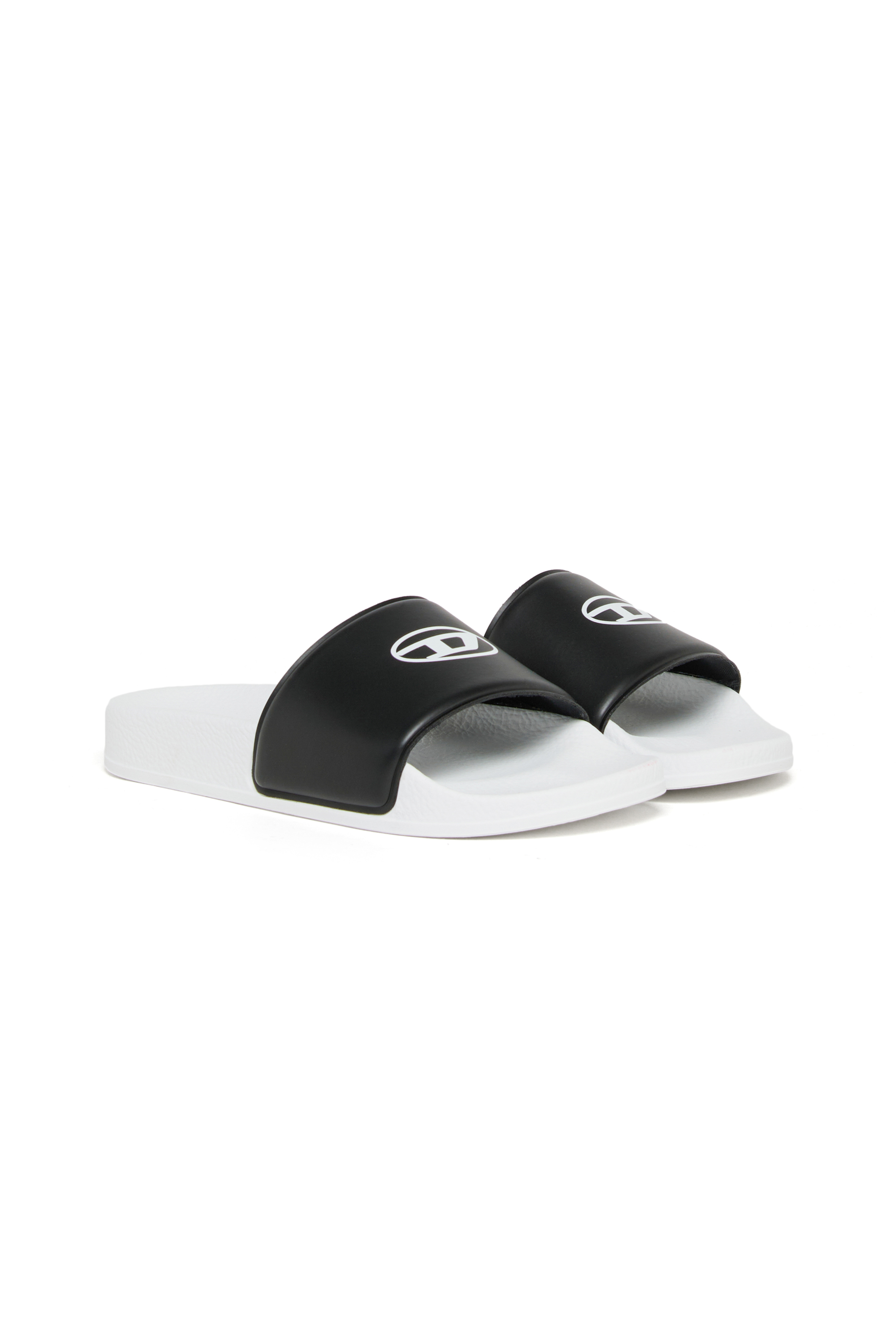 Diesel - SA-BWOVALF, SA-BWOVALF-Zapatillas con el logo ovalado D y lavado oscuro Unisex in Blanco - 2