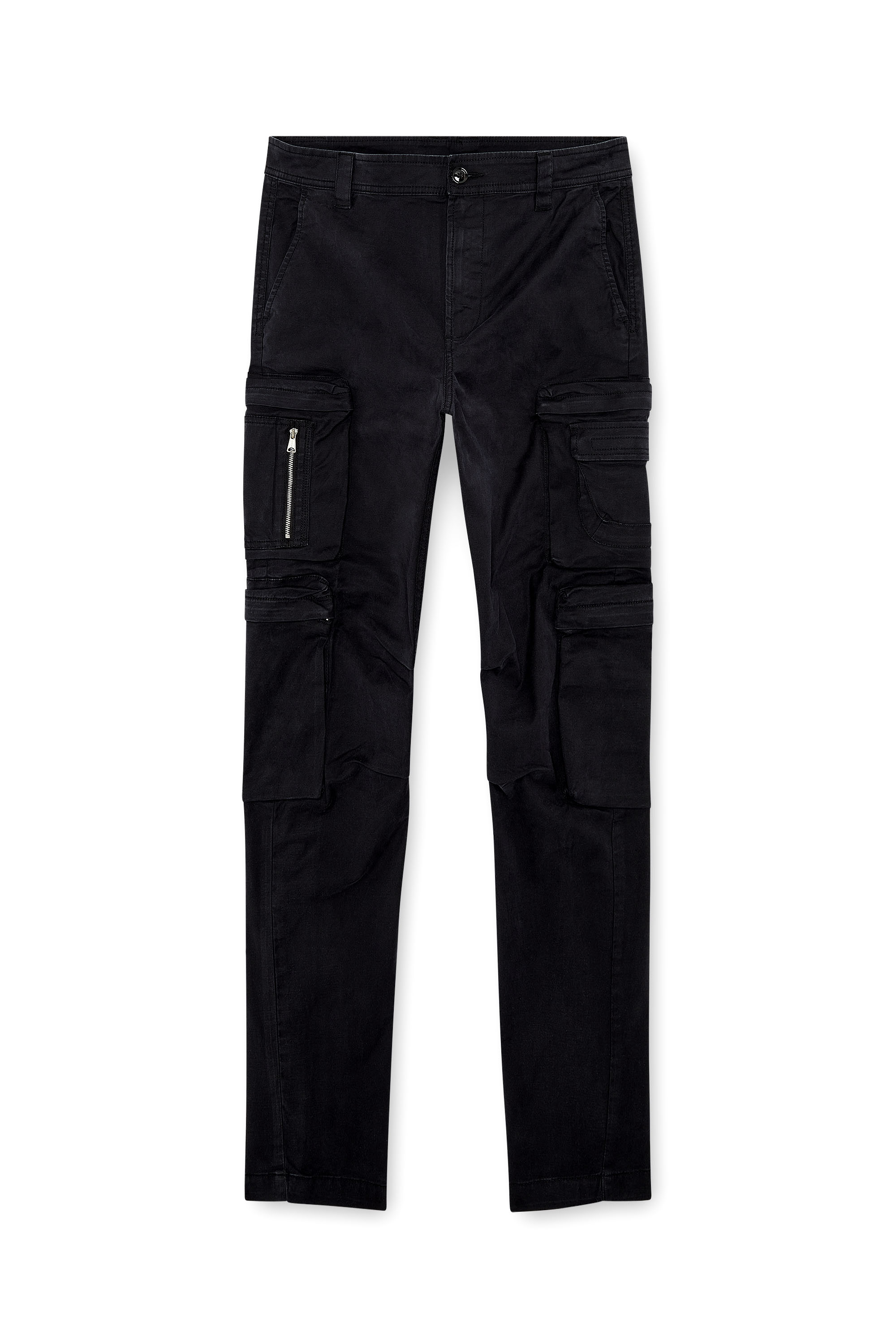 Diesel - P-ARLEM, Pantalones cargo con bolsillo con cremallera Hombre in Negro - 3
