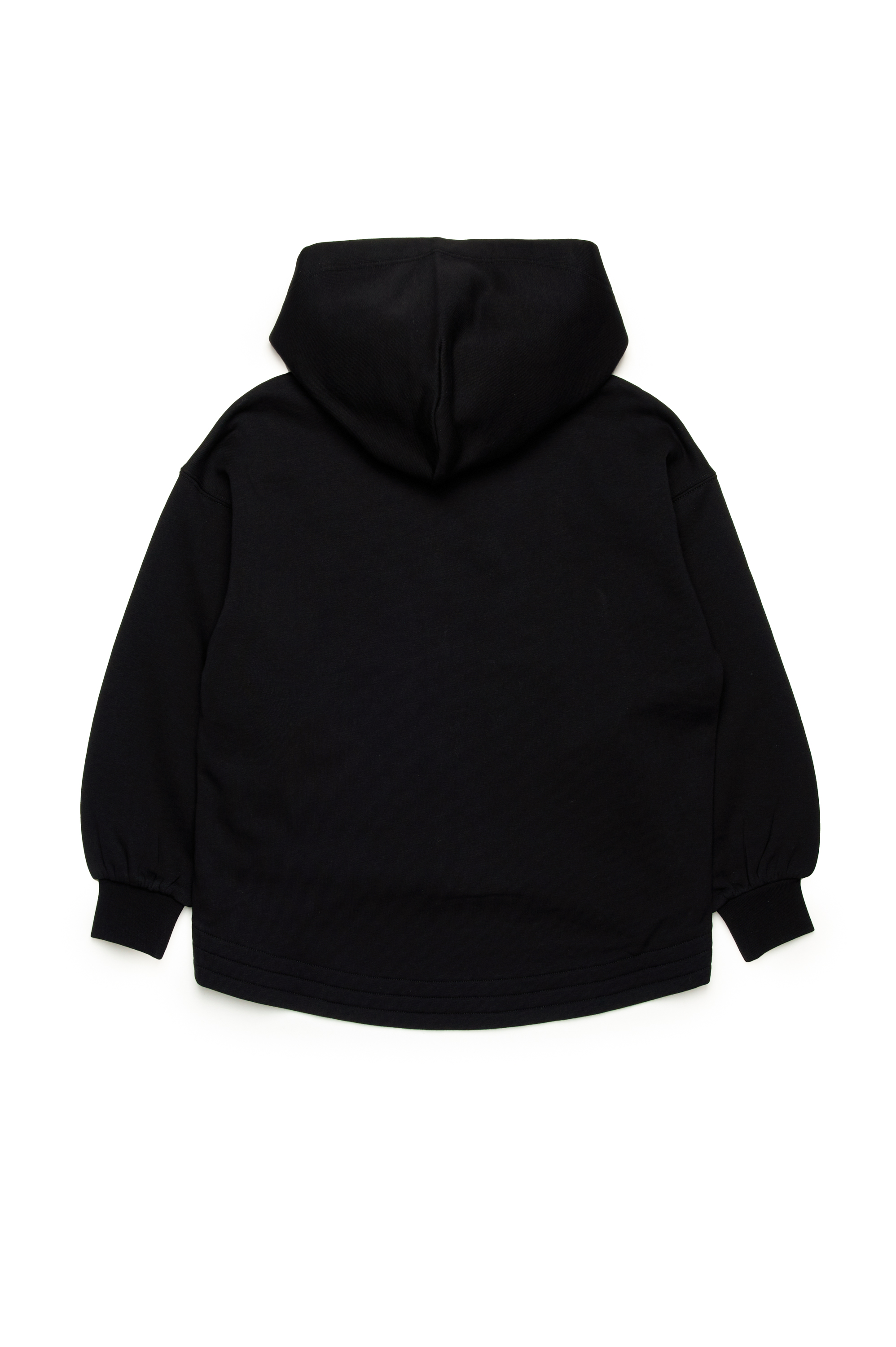 Diesel - SFPERU, Sudadera con capucha y cremallera con logotipo Oval D recortado Mujer in Negro - 2