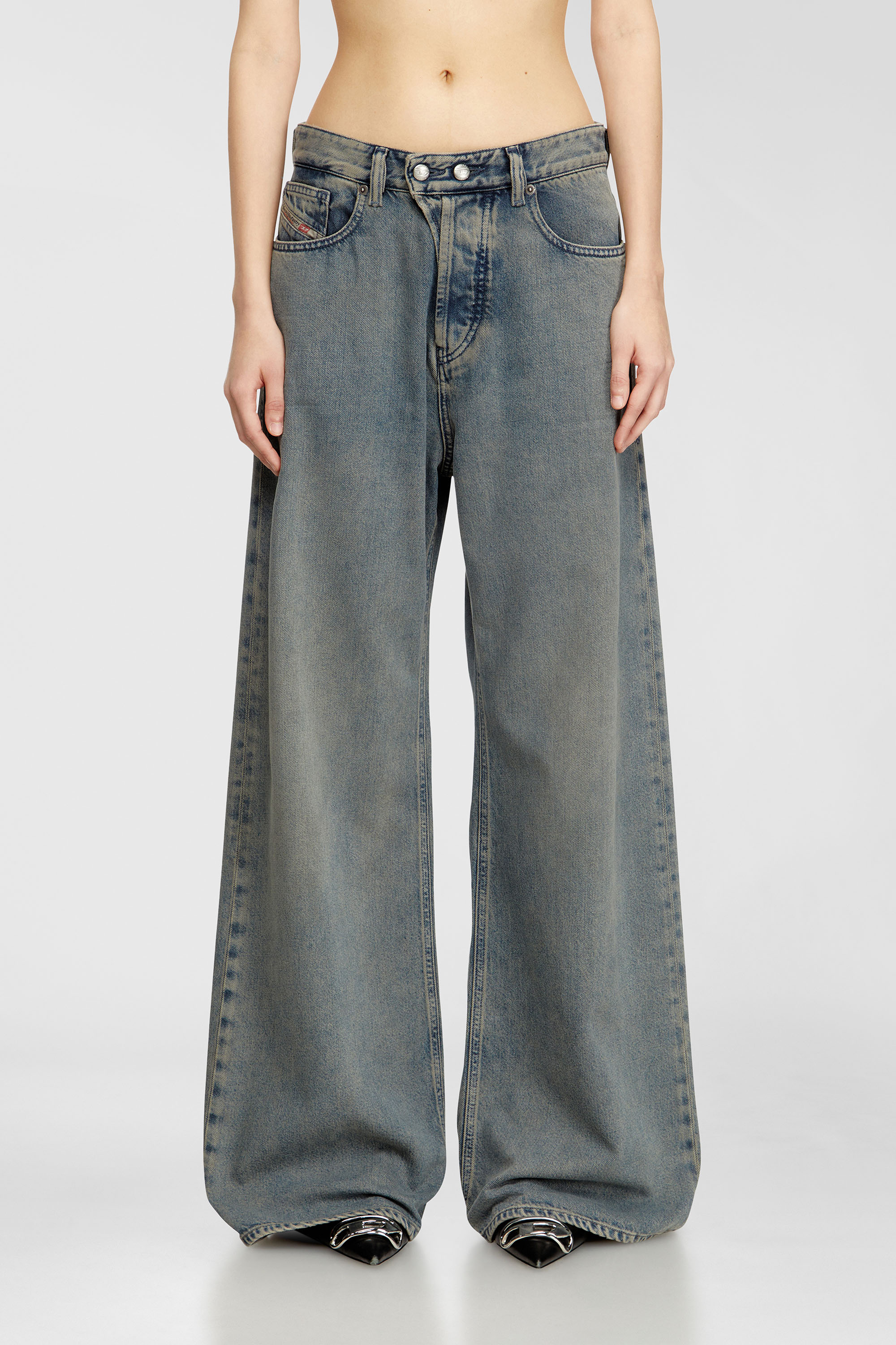 Diesel - Relaxed Jeans 1996 D-Sire 09N24 Mujer, Azul medio - 1