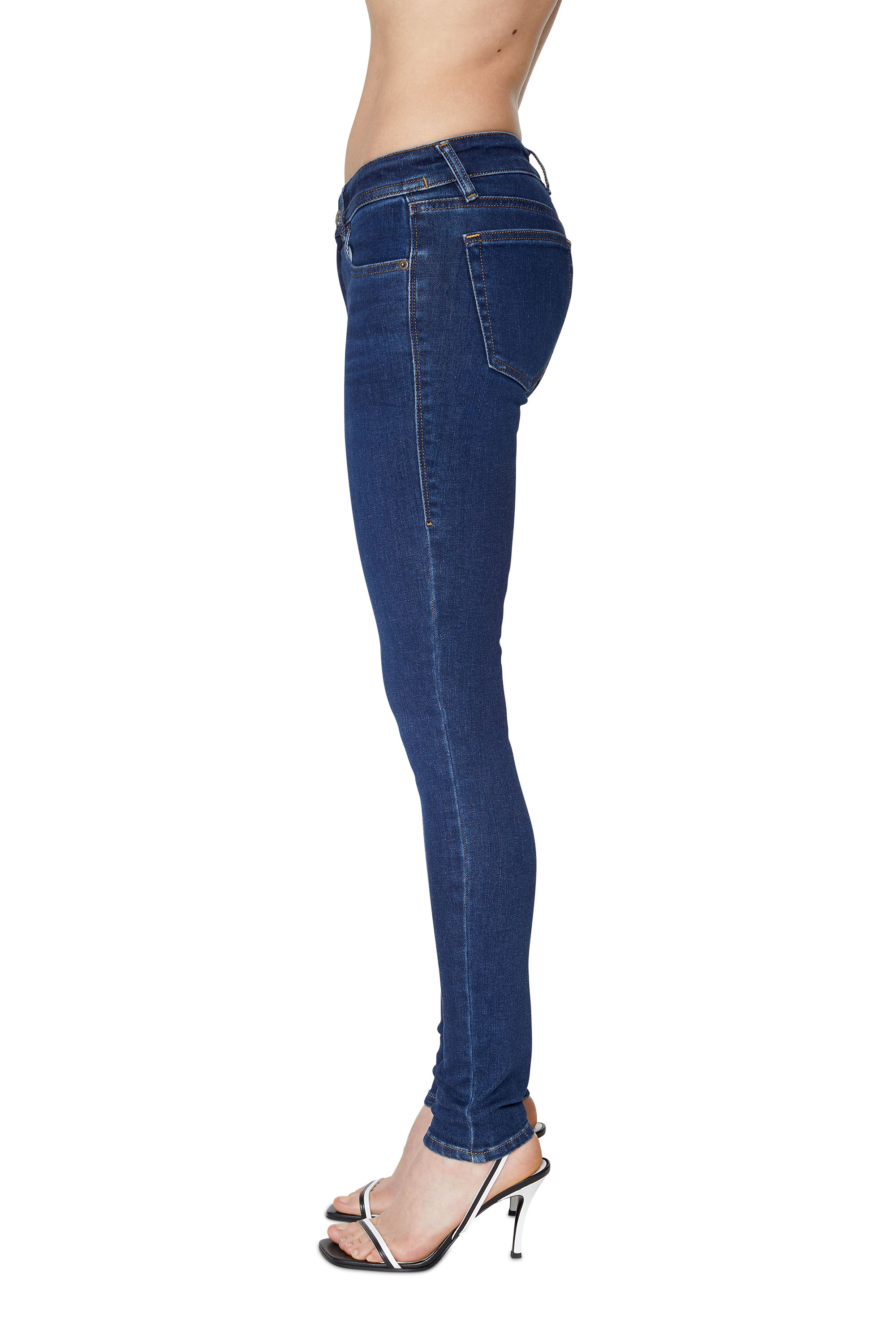 Diesel - Super skinny Jeans 2018 Slandy-Low 09C19, Azul Oscuro - Image 4
