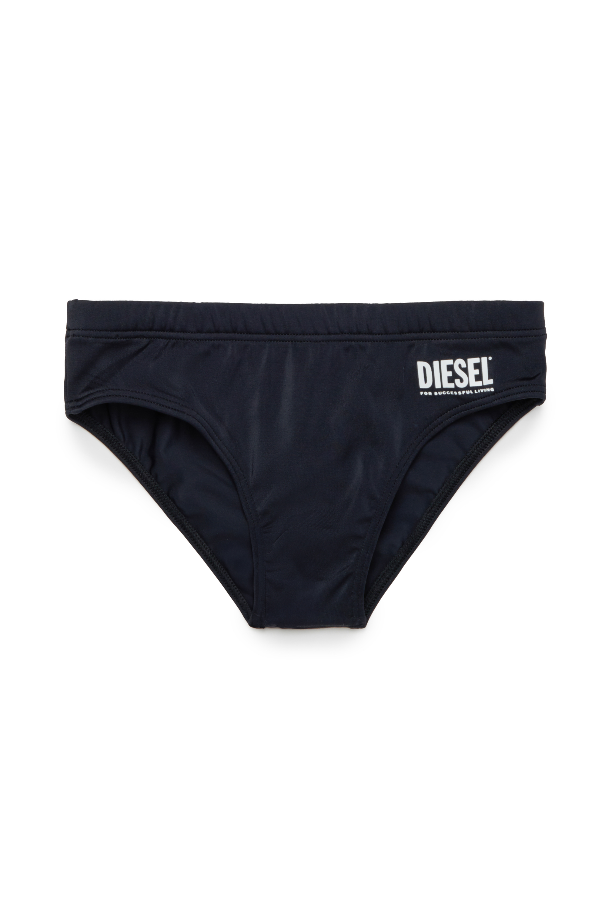 Diesel - MESP, Slip de baño con estampado del logotipo Hombre in Negro - 1
