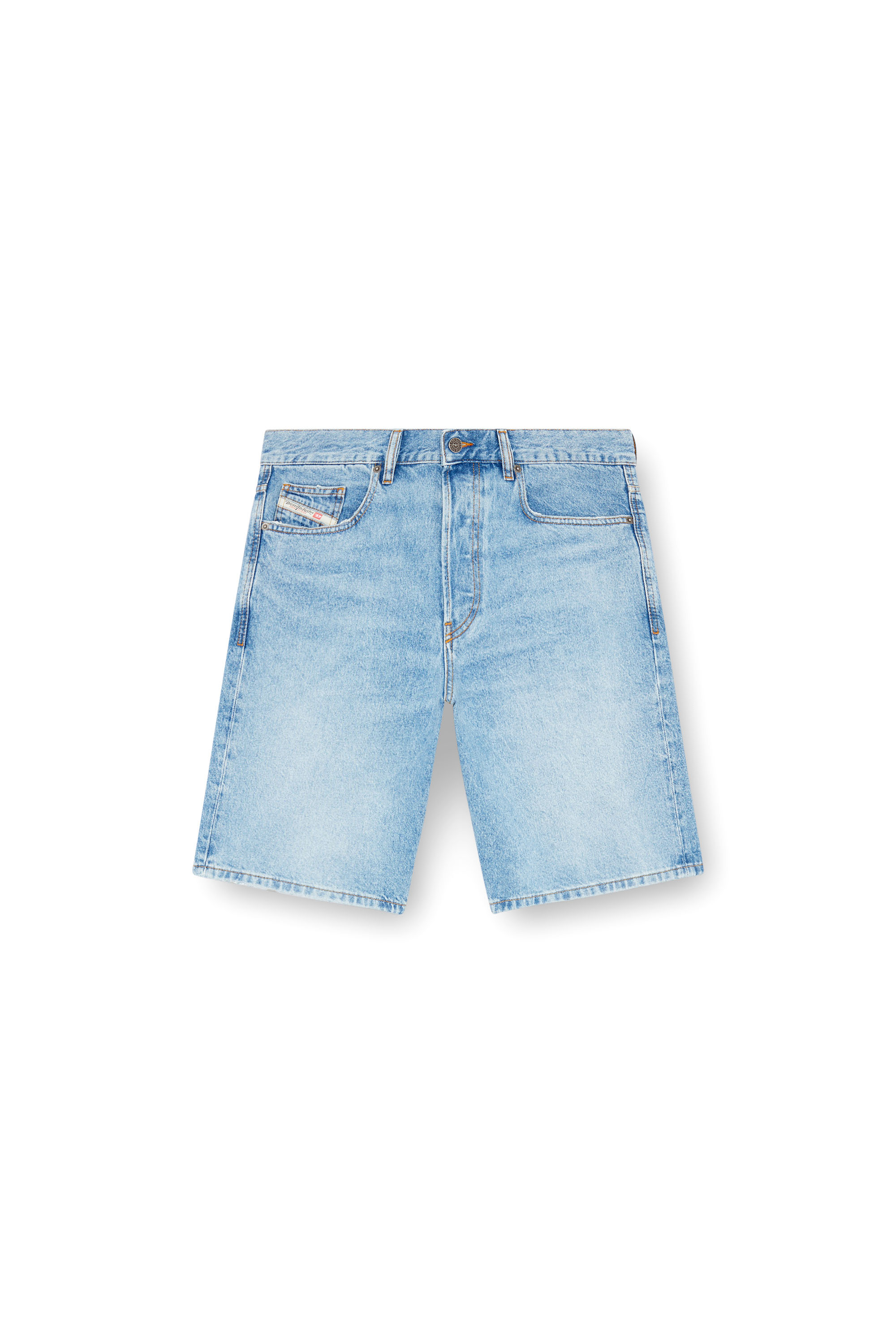 Diesel - REGULAR-SHORT, Pantalones cortos en denim Hombre in Azul marino - 3