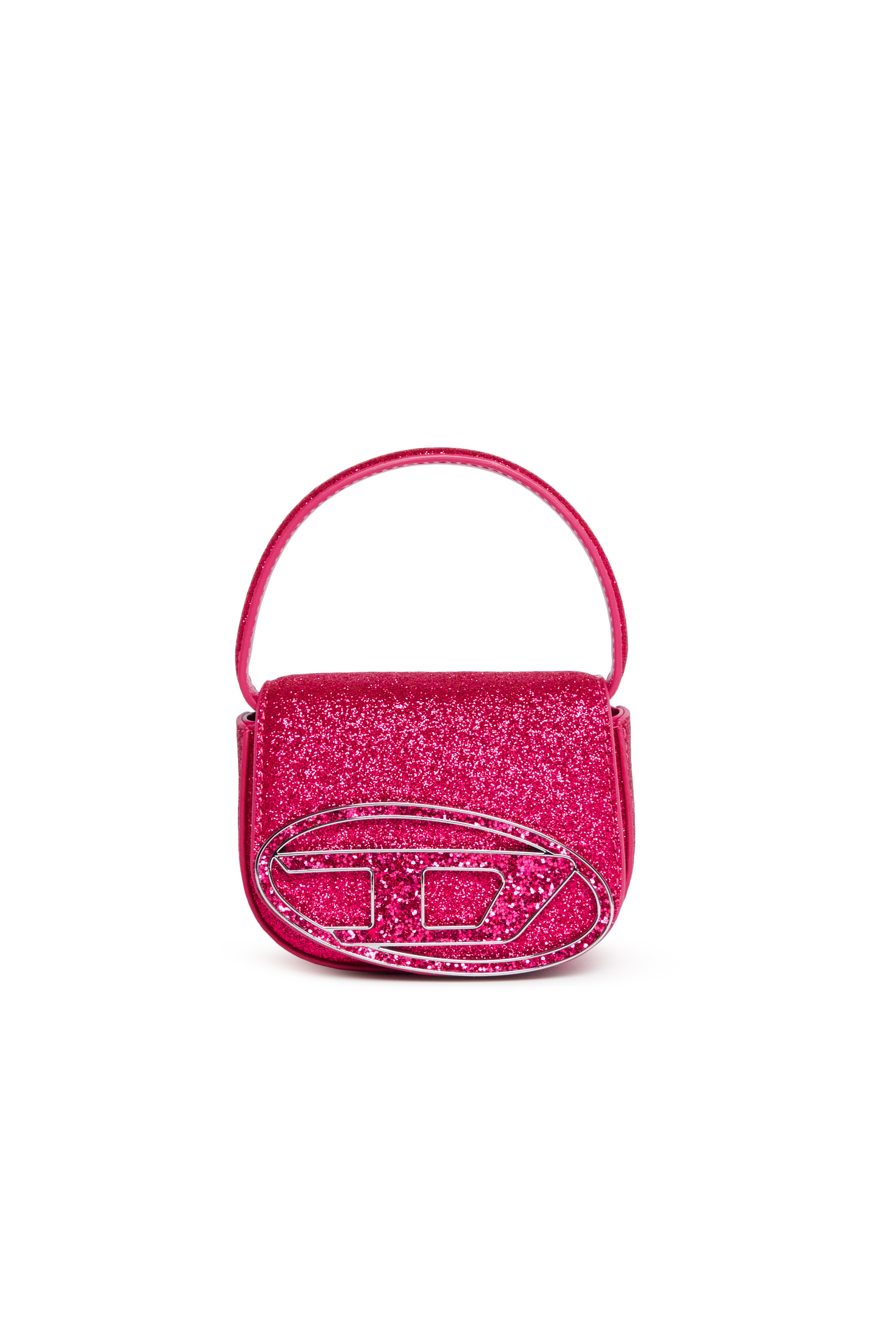 Diesel - 1DR XS, Minibolso ic&oacute;nico de tejido brillante Mujer in Rosa - 1