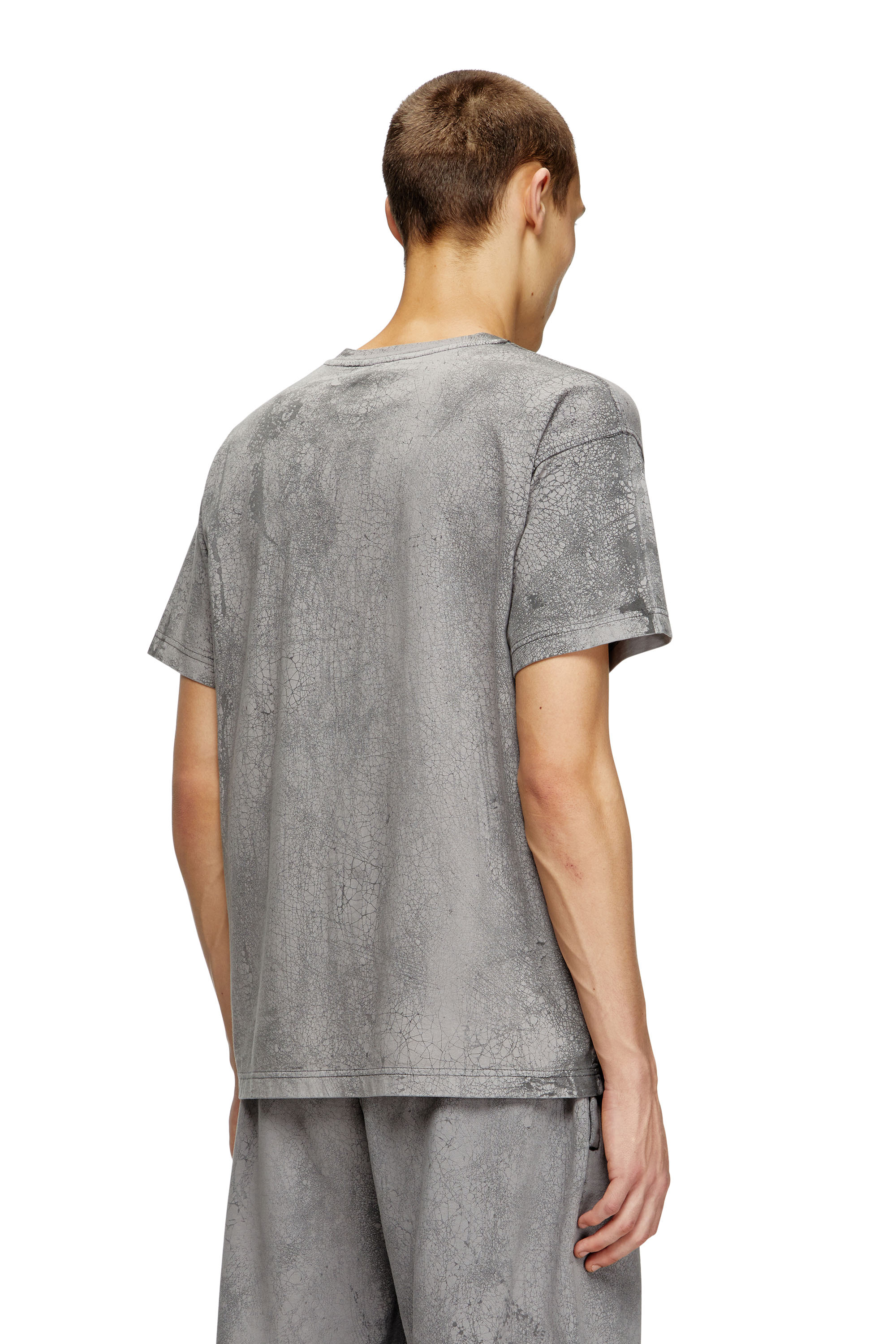 Diesel - T-NORM-T8, Camiseta de punto encerado Hombre in Gris - 4