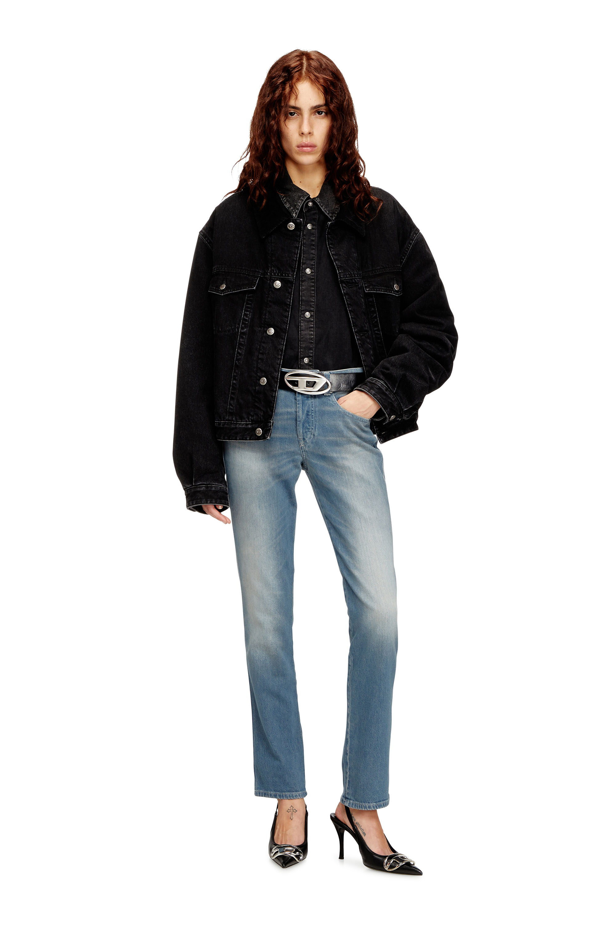 Diesel - Slim Jeans 1992 D-Jiann 09N75 Mujer, Azul medio - 1