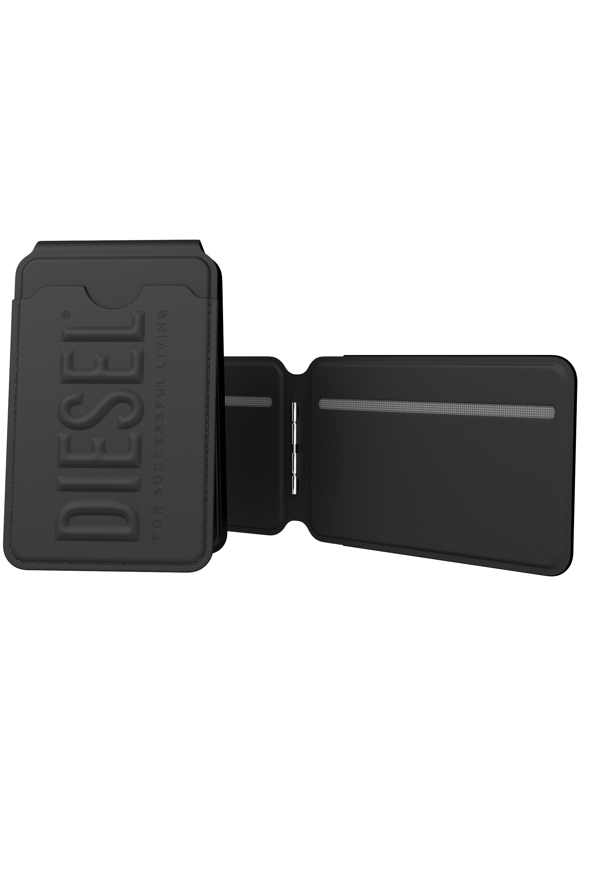 Diesel - 60449  CREDIT CARD HOLDER, Tarjetero con soporte Magsafe 3D Biscotto Unisex in Negro - 5